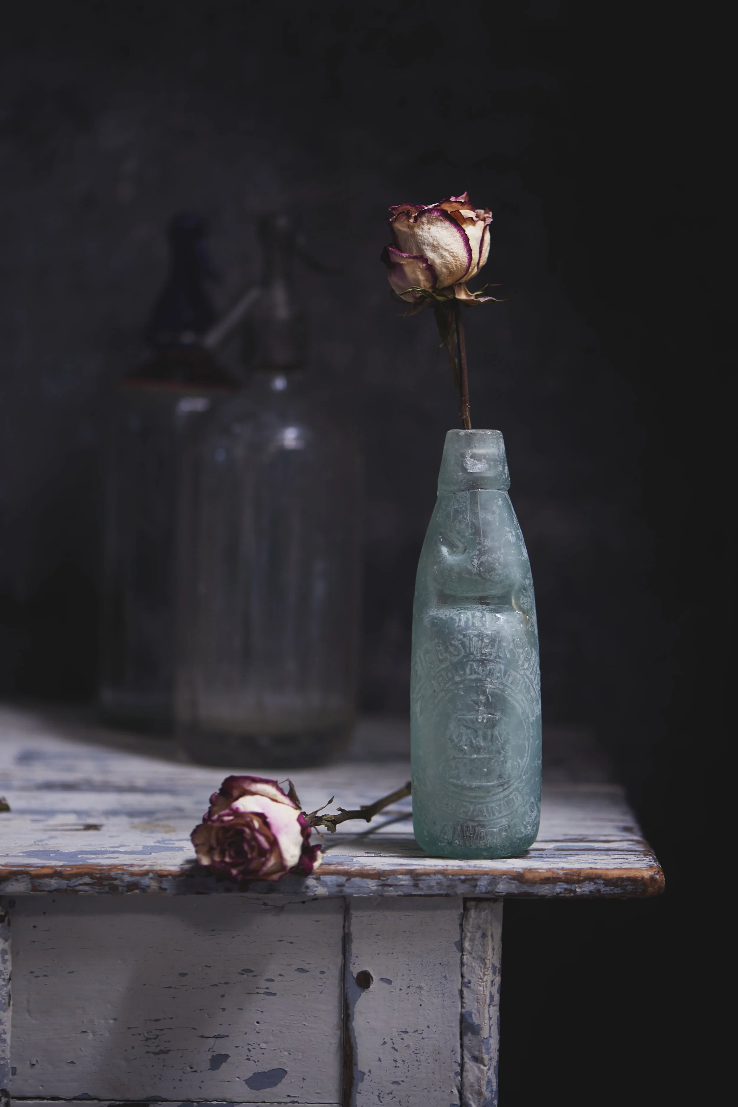 Old Leicestershire Glass Bottle