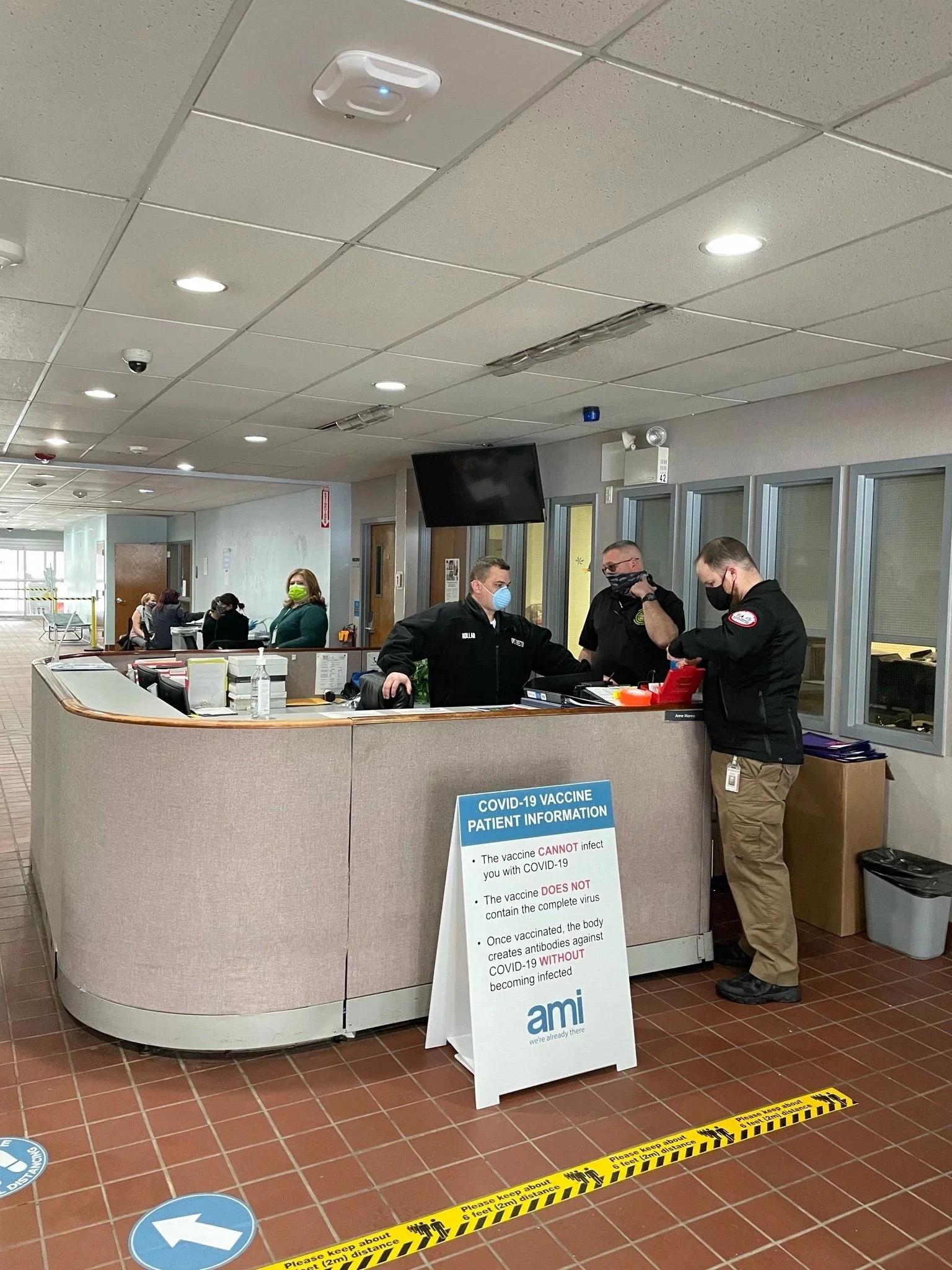 BIDMC Fellowship in Disaster Medicine working in mass vaccination program