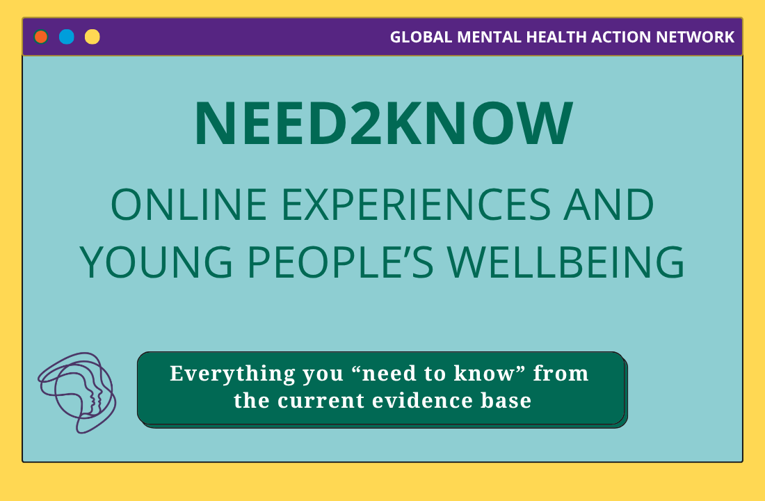 Need2Know - Online Experiences and Young People's Wellbeing