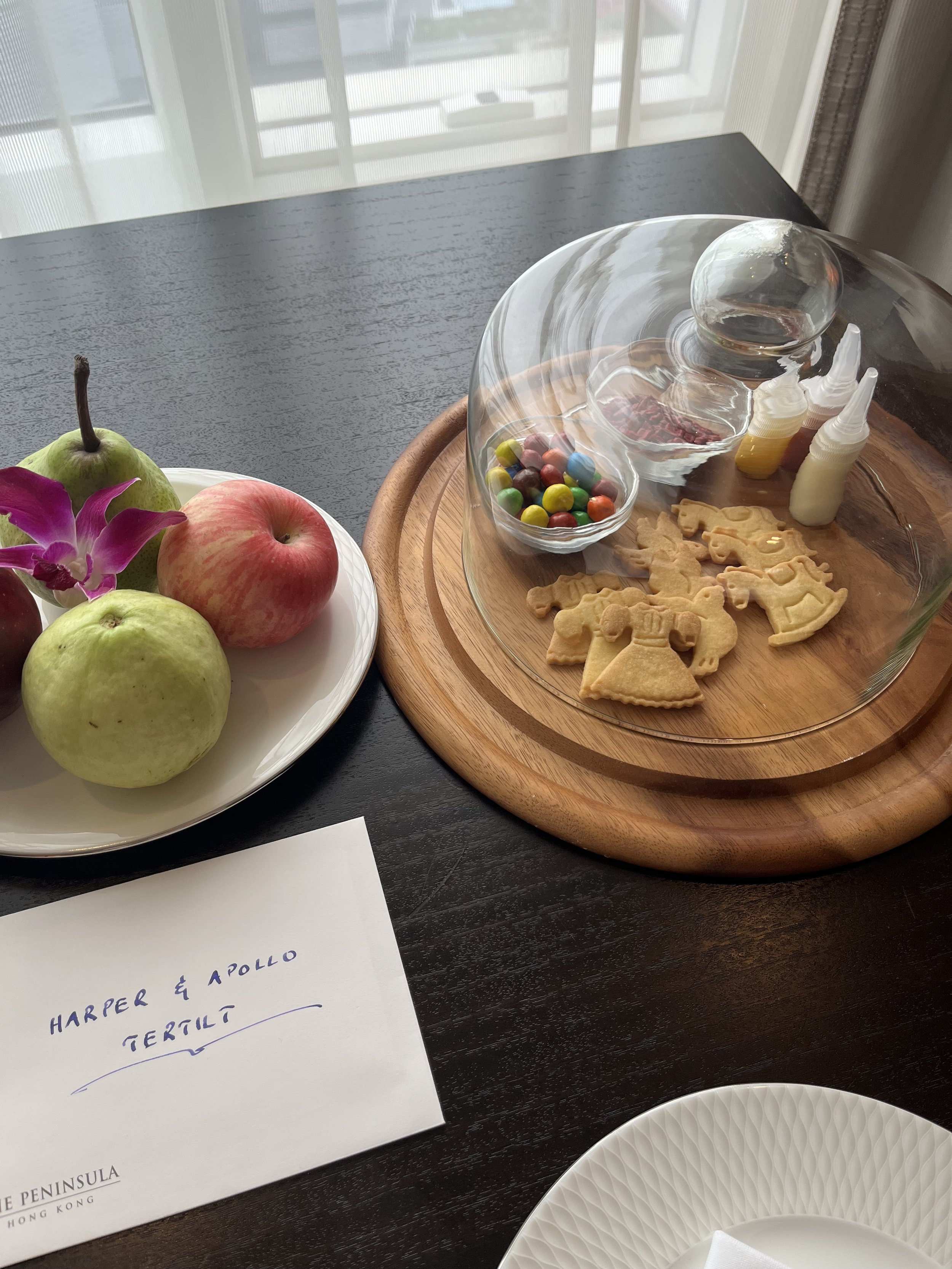 The Peninsula Hong Kong welcome platter  for kids