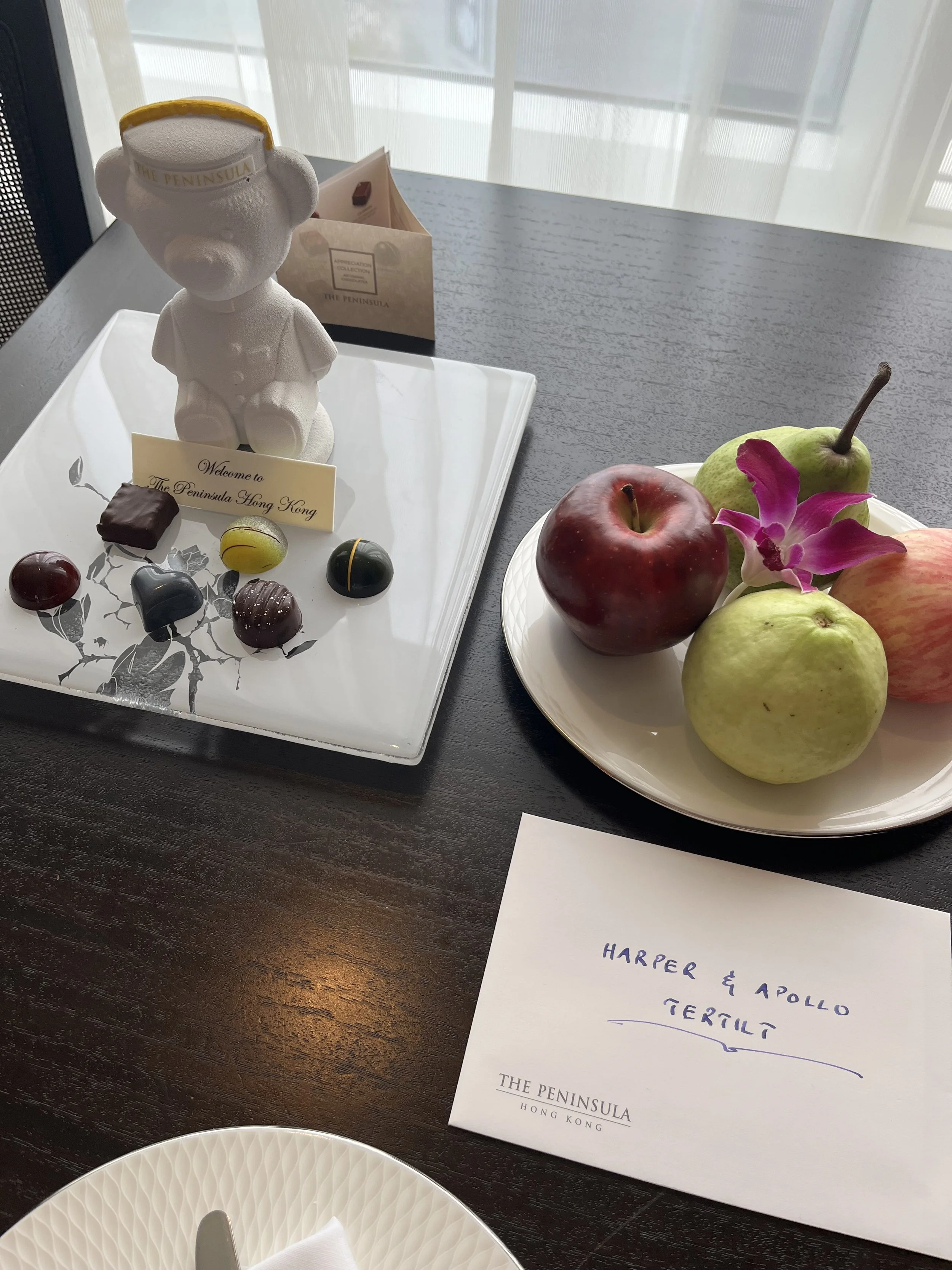 The Peninsula Hong Kong welcome platter  for kids