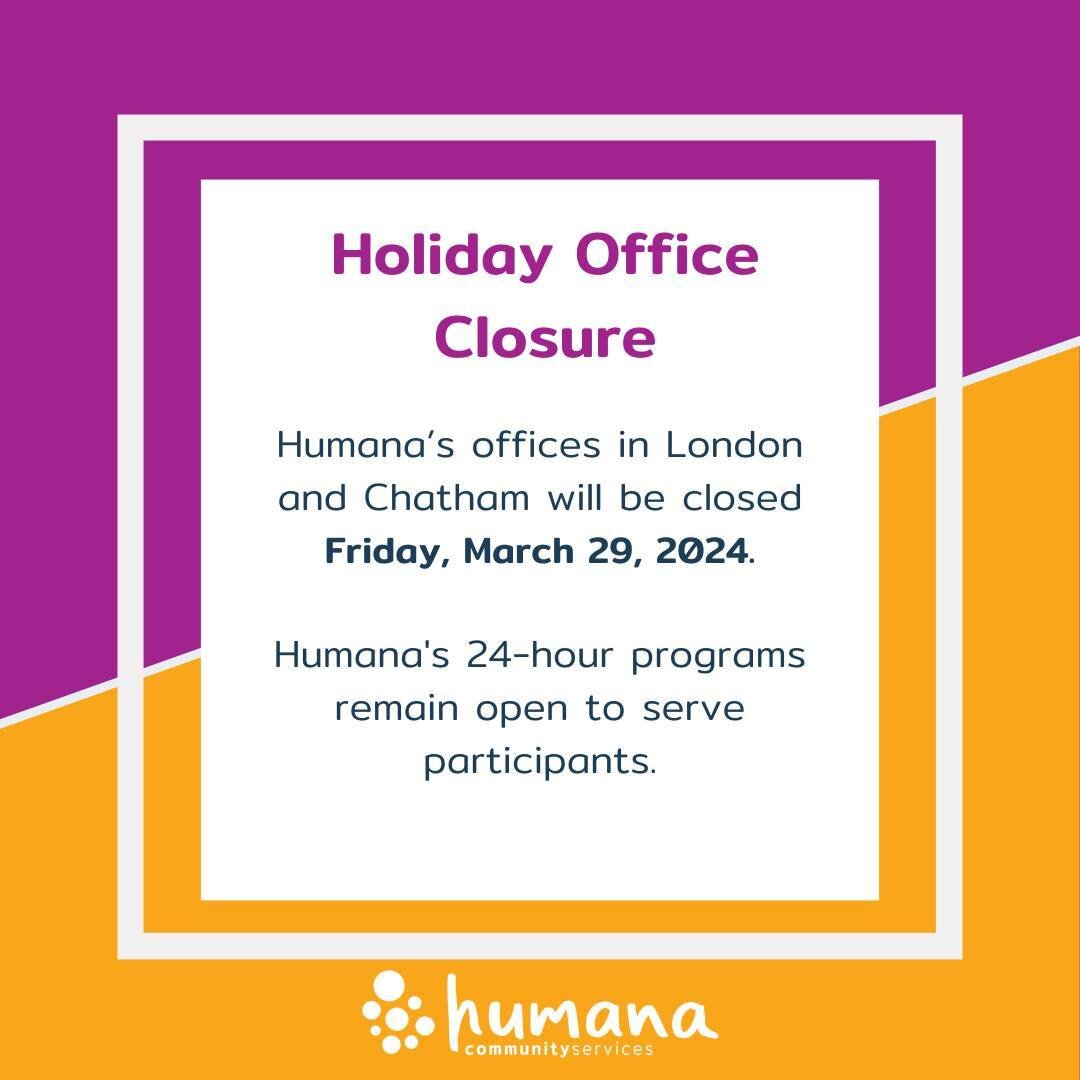 Our 24/7 programs remain open this long weekend. 
For Crisis support, contact the Child and Youth Mental Health line in London-Middlesex (519) 433-0334 and Chatham-Kent (519) 354-4095

#childandyouth #ChathamKent #LdnOnt #mentalhealth #crisissupport 