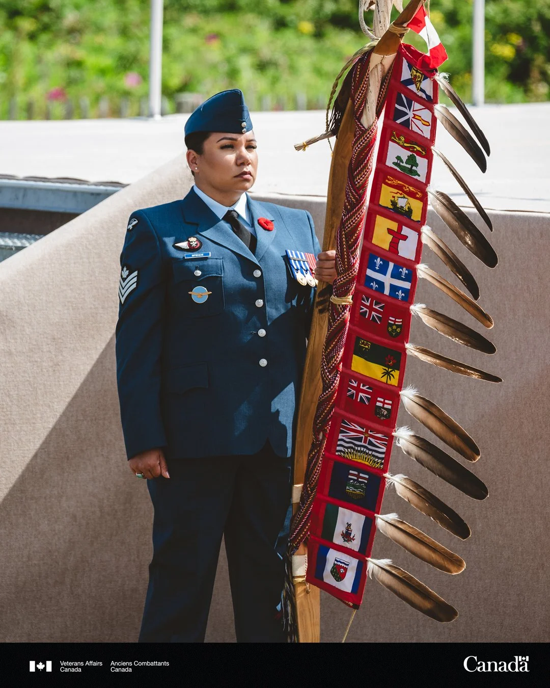 Join us today in honouring and remembering the courage and sacrifice of our First Nation, Inuit, and M&eacute;tis Veterans. #IndigenousVeteransDay