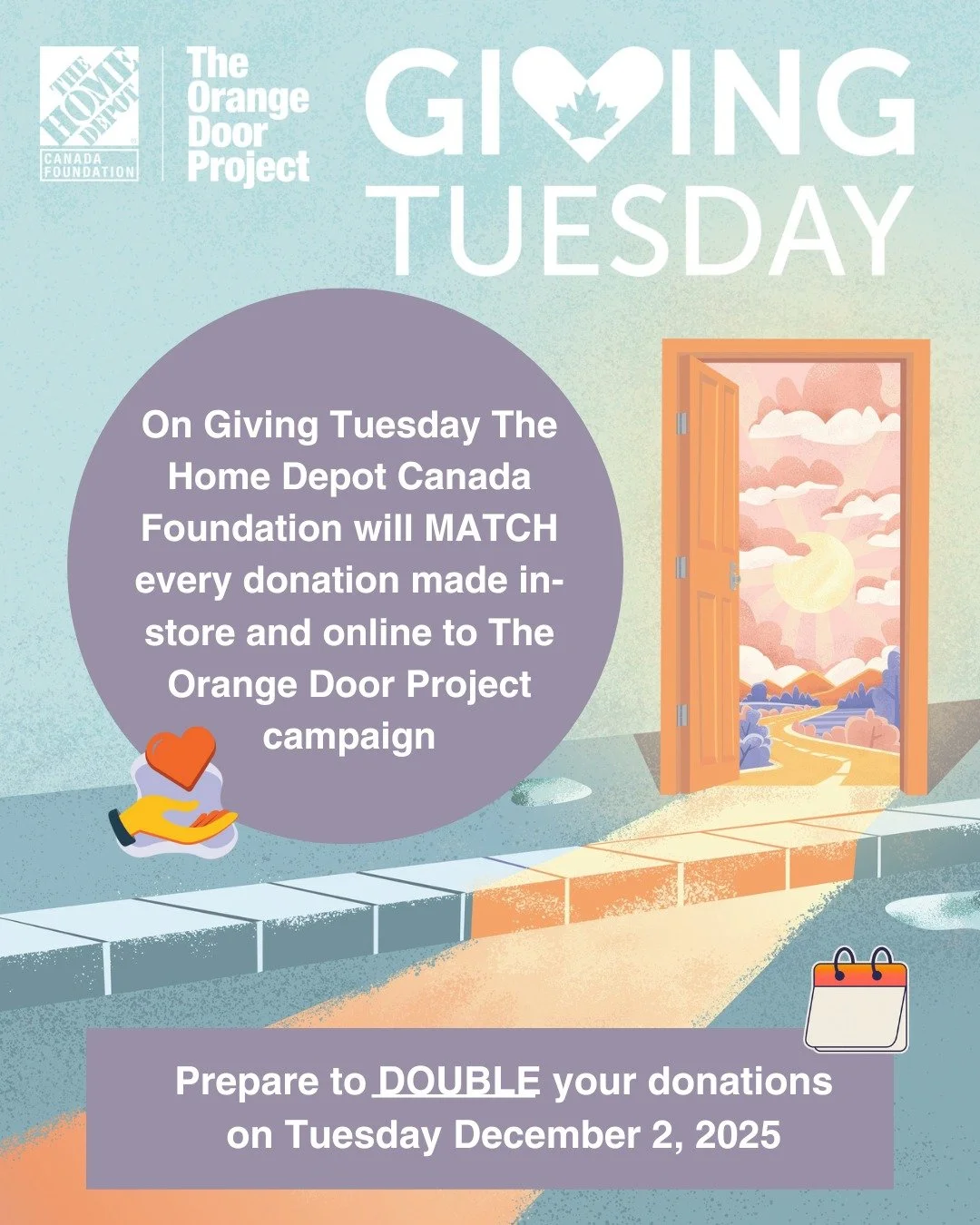 Today @homedepotcanada will match every donation made online or in-store to The Orange Door Project campaign. Donate today at their London East location (📍448 Clarke Rd) to support Humana Community Services! Share to spread the word. Click the link 