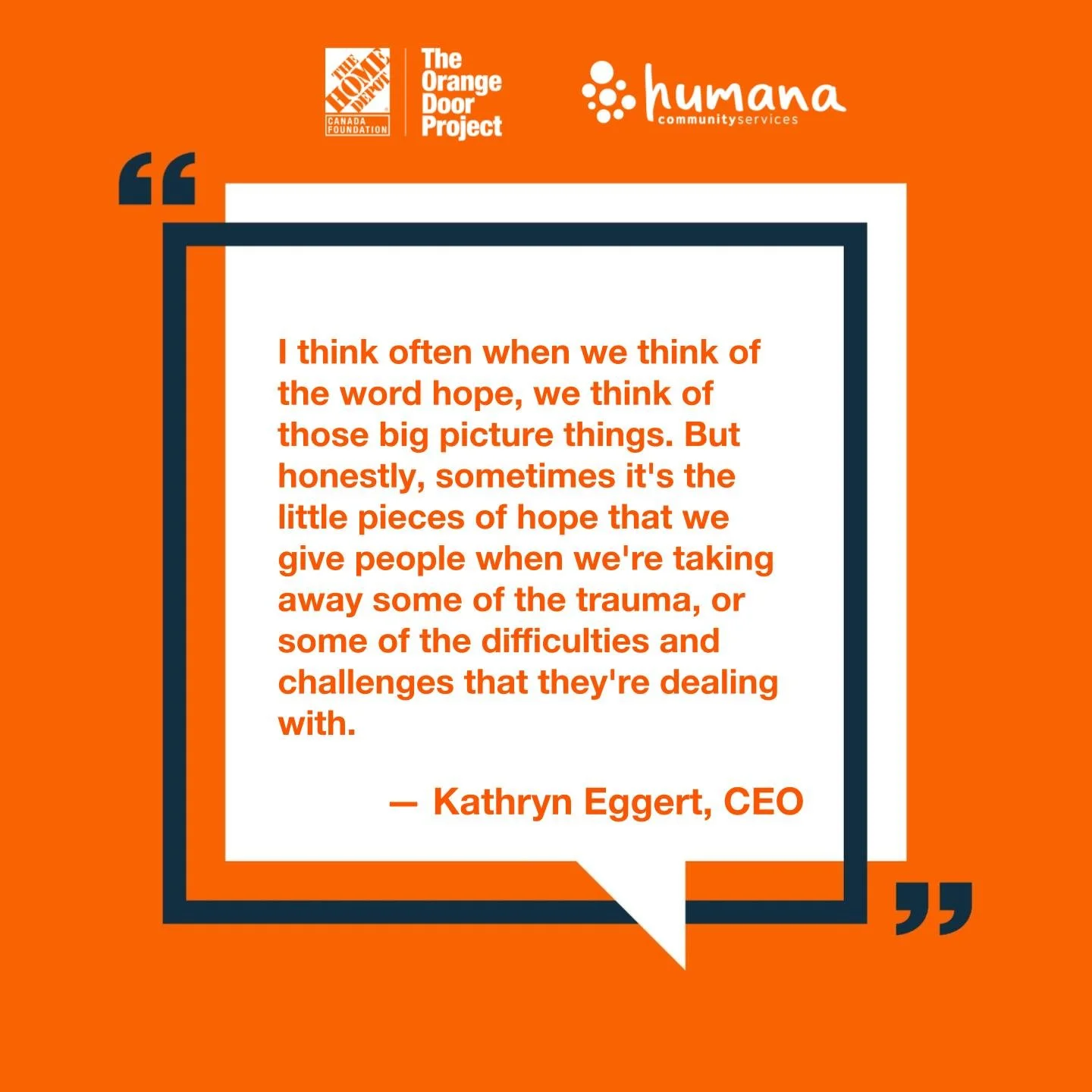 🧡 Big change starts with small acts of kindness.

Support Humana Community Services at The Home Depot Canada London East store (📍448 Clarke Rd) during the Orange Door Project&mdash;on now until June 22!

Your donation at checkout helps youth in our