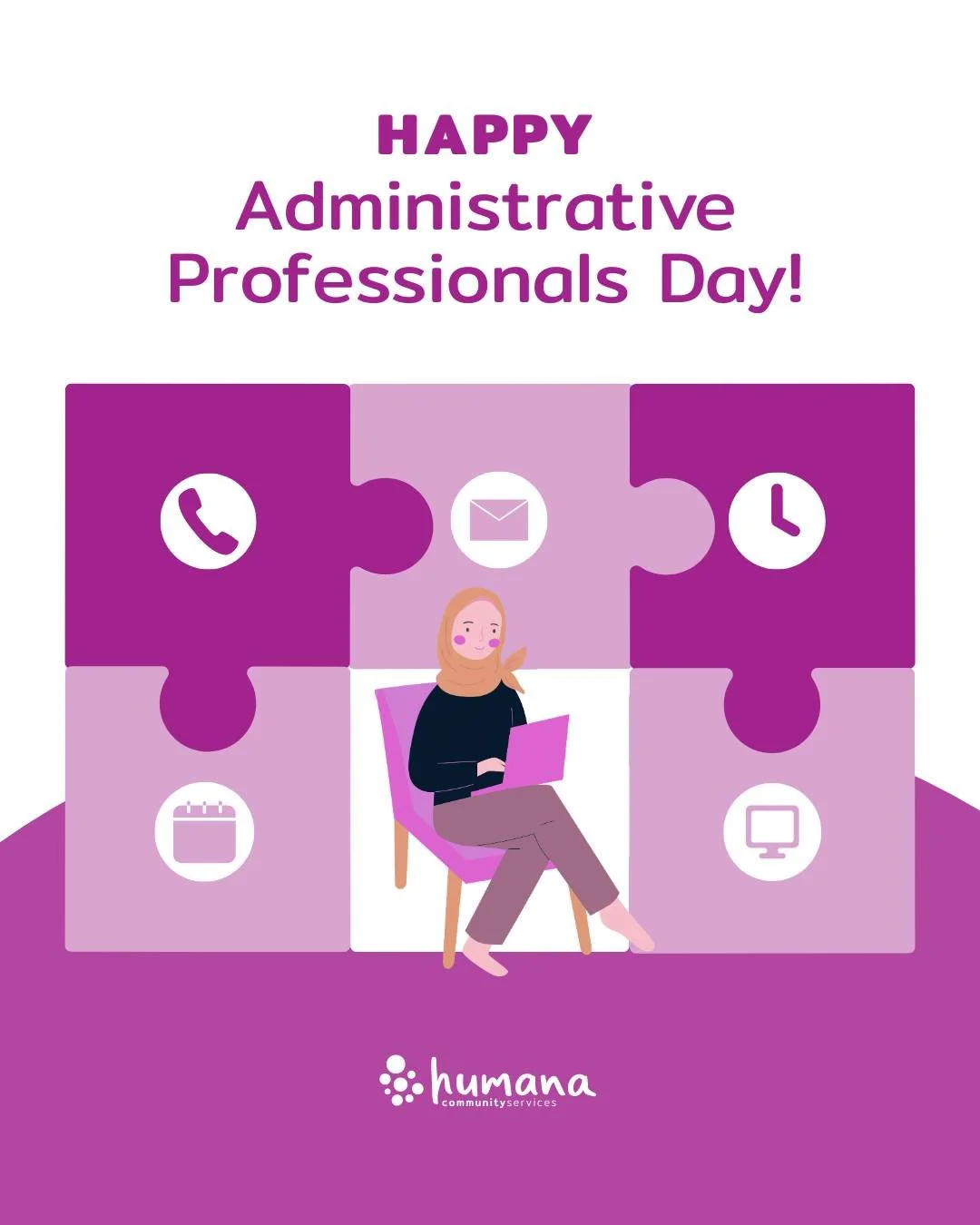 Happy Admin Professionals Day to everyone who helps us put all the puzzle pieces together. We couldn't operate smoothly without you! 🧩 

#AdminProfessionalsDay #Teamwork #AppreciationPost