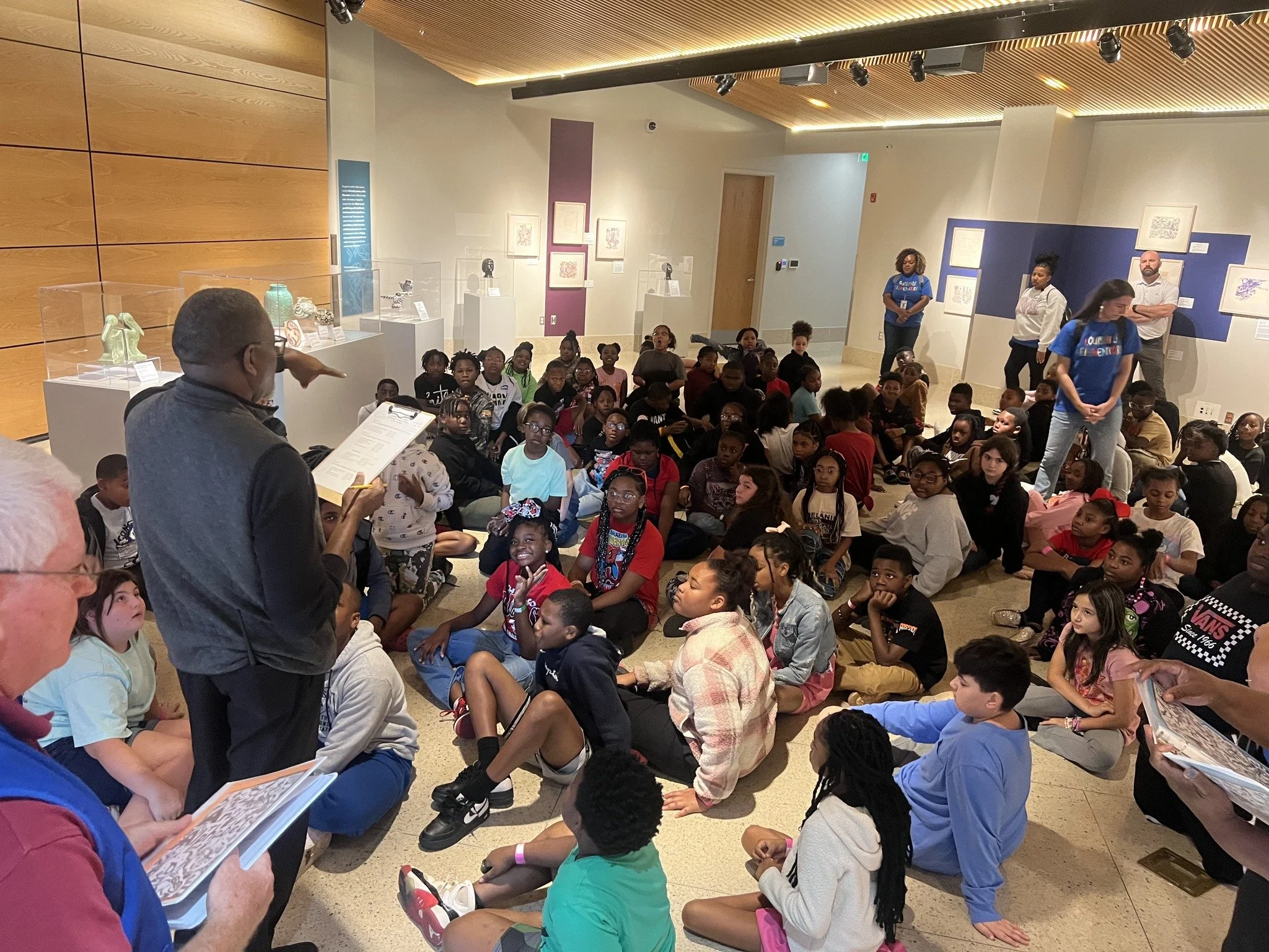 More kids in the Walter Anderson exhibit.