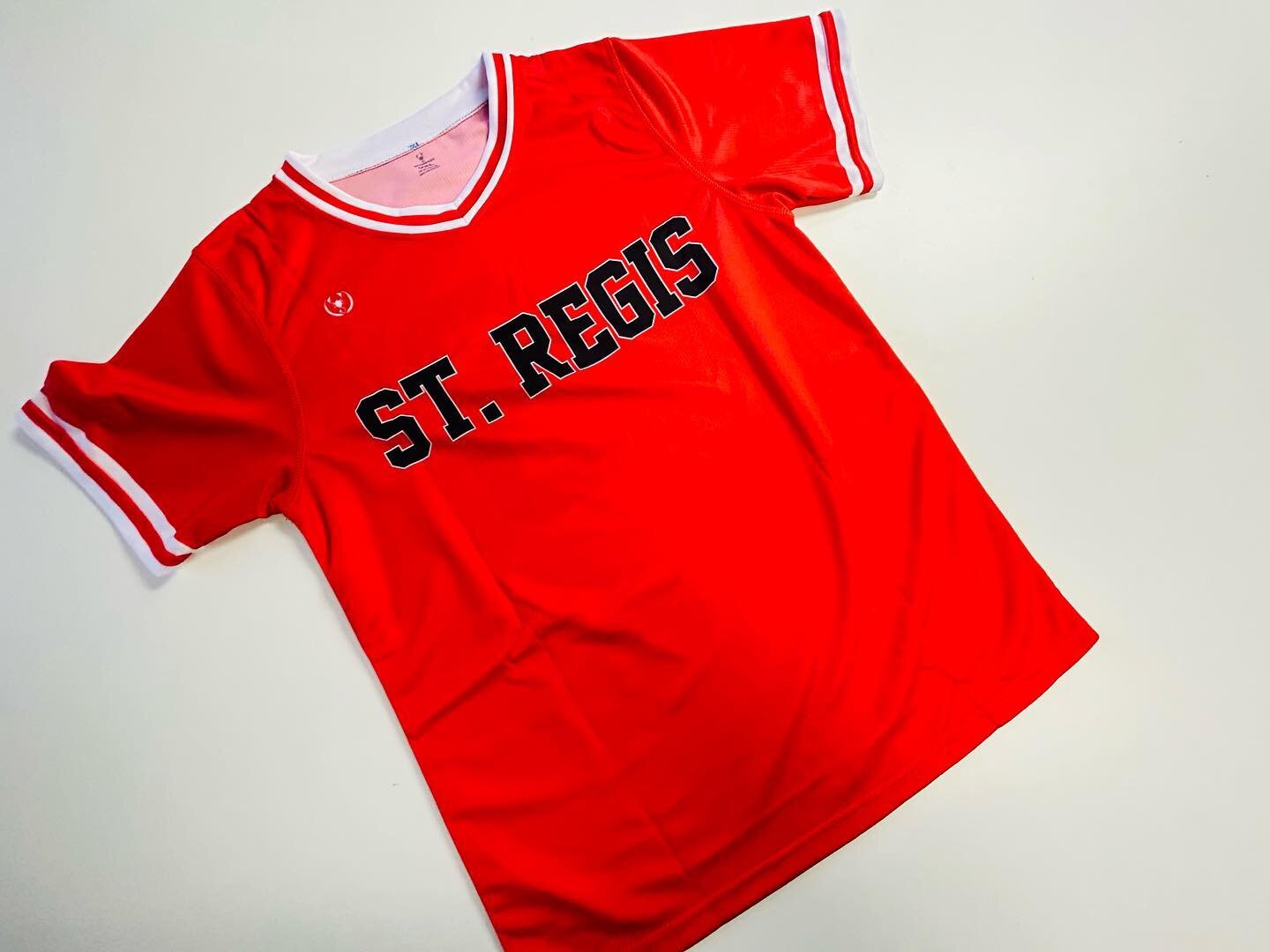 St Regis with baseball jerseys and sweatshirts!