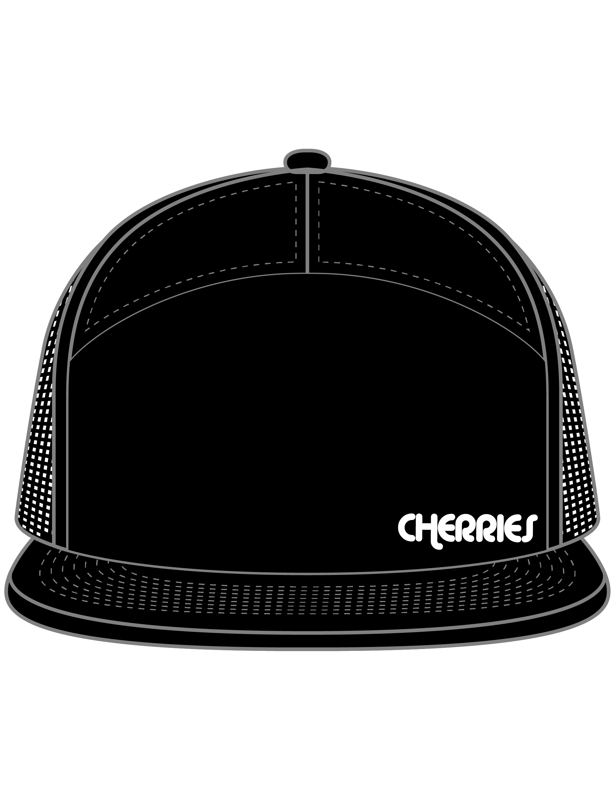 Cherries 7-Panel Hat