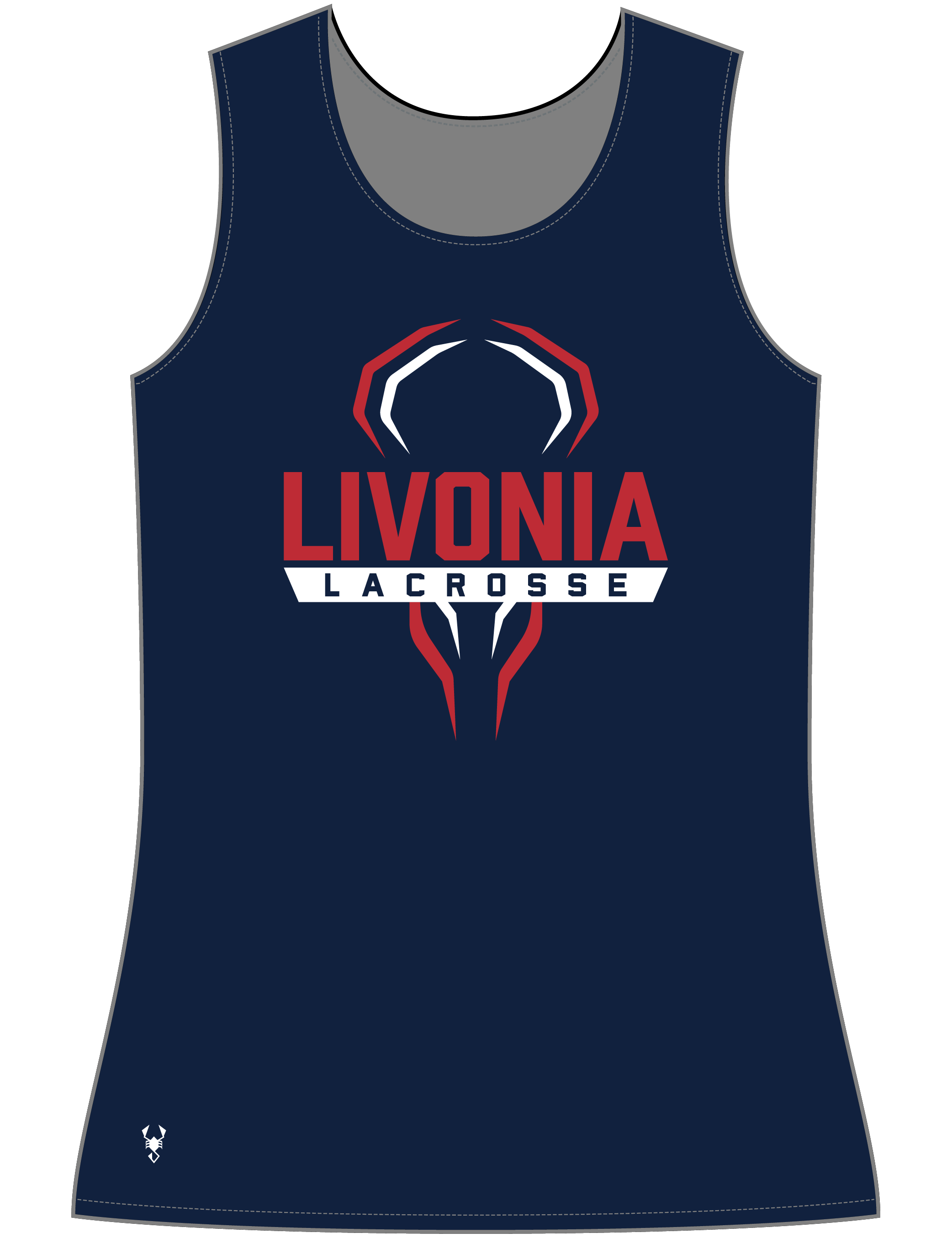 Livonia Lacrosse Womens Racerback Tank Top