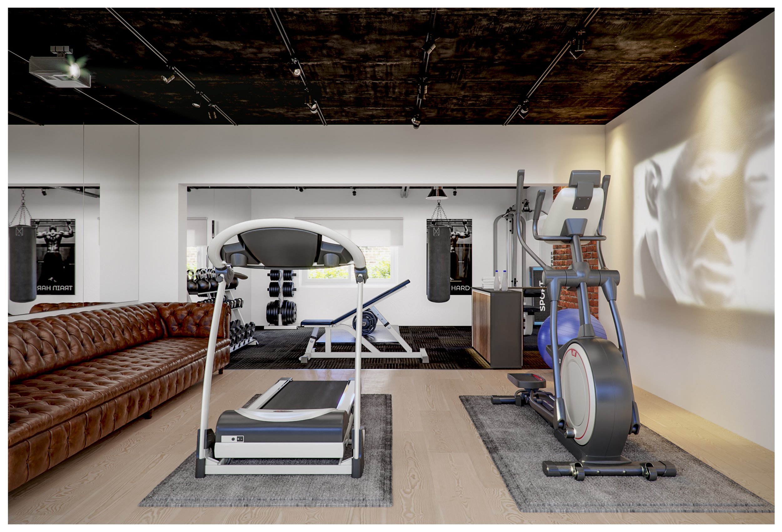 Adel Jassim private villa interior design - Gym - 02 - after changes.JPG
