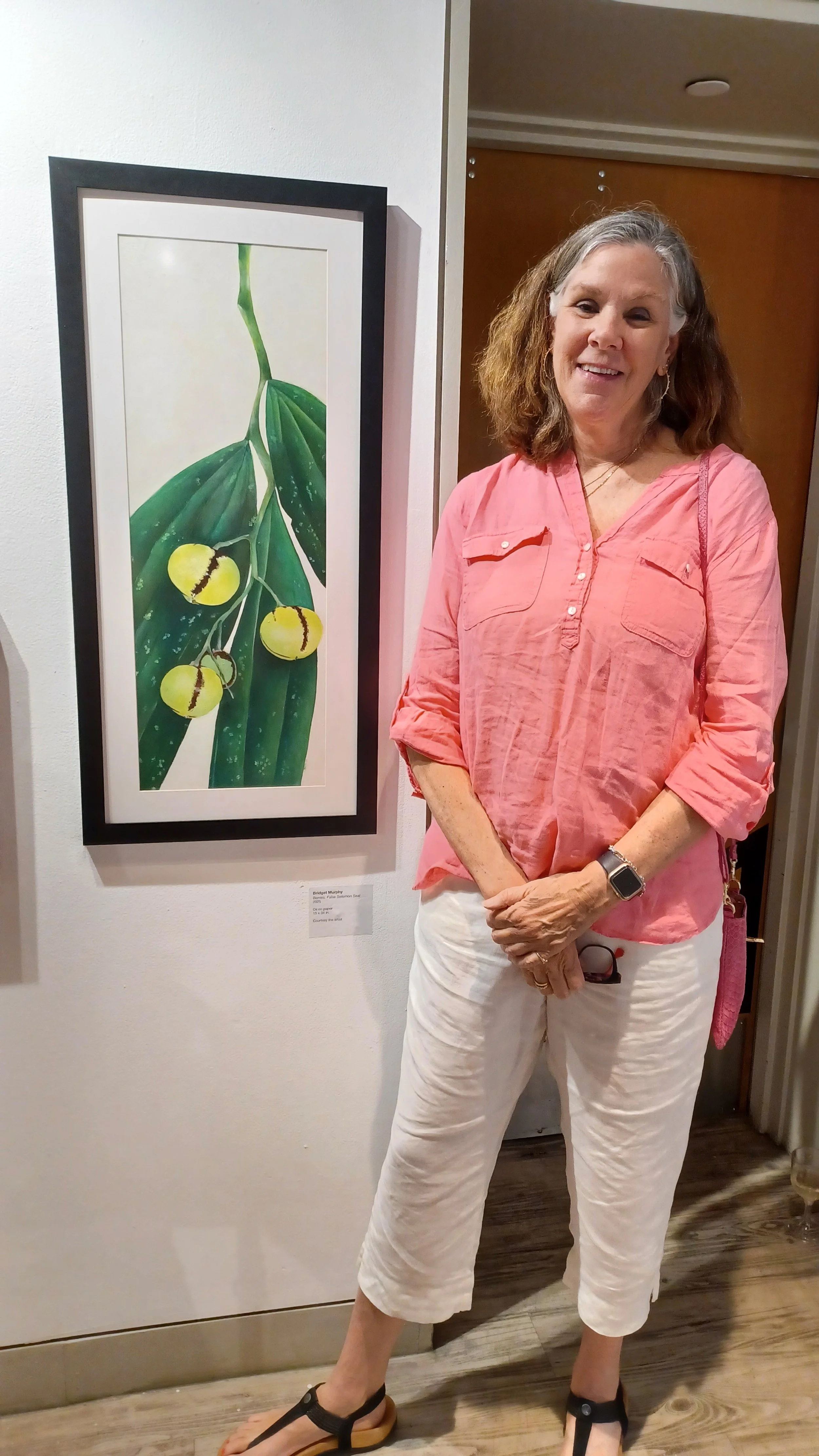 Bridget Murphy with her watercolor