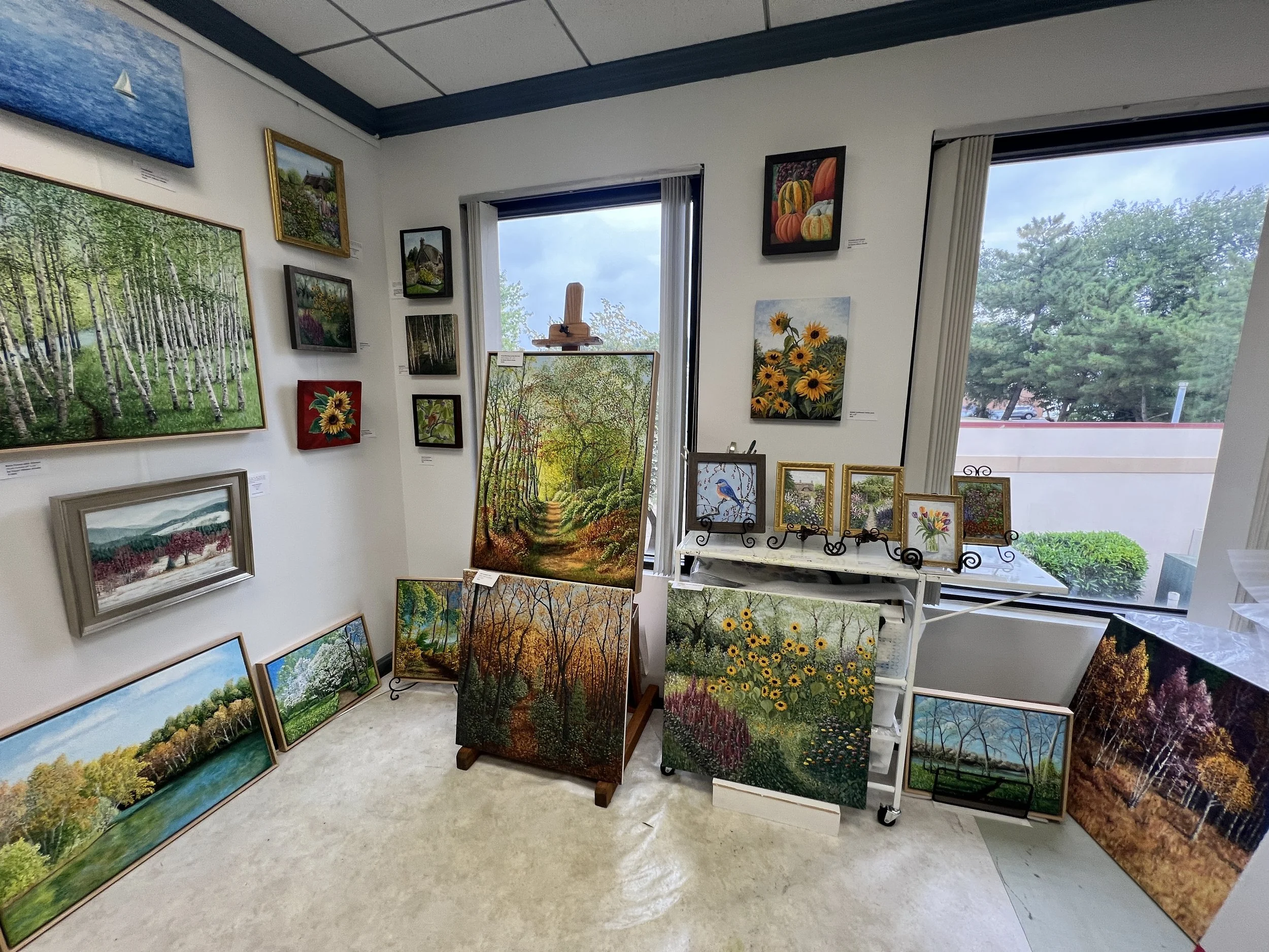 Stuart Allison Hindle's sunlit studio