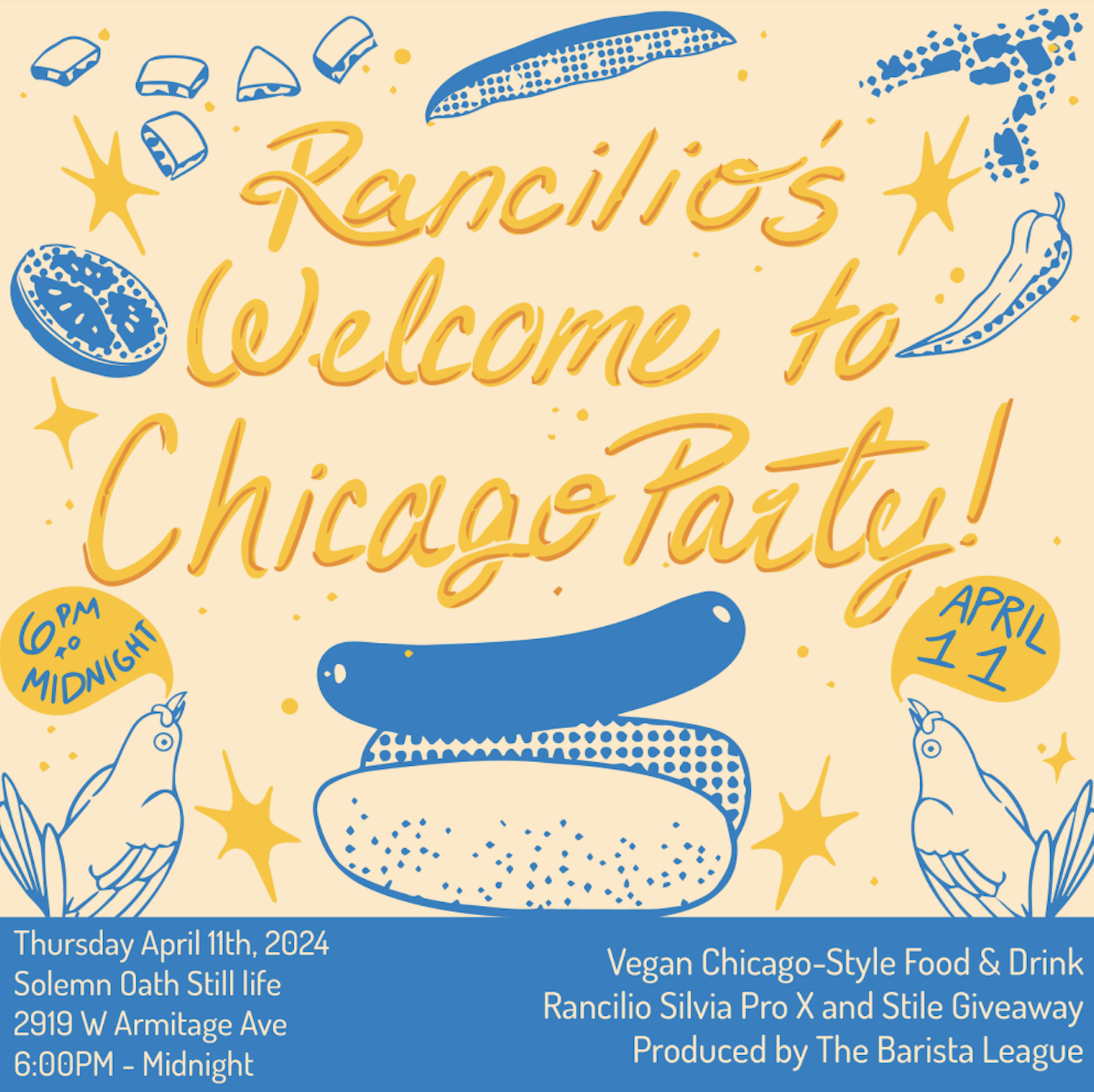rancilio - sca expo chicago afterparty - de la finca coffee importers