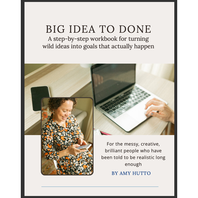 The cover of the Big Idea to Done digital workbook