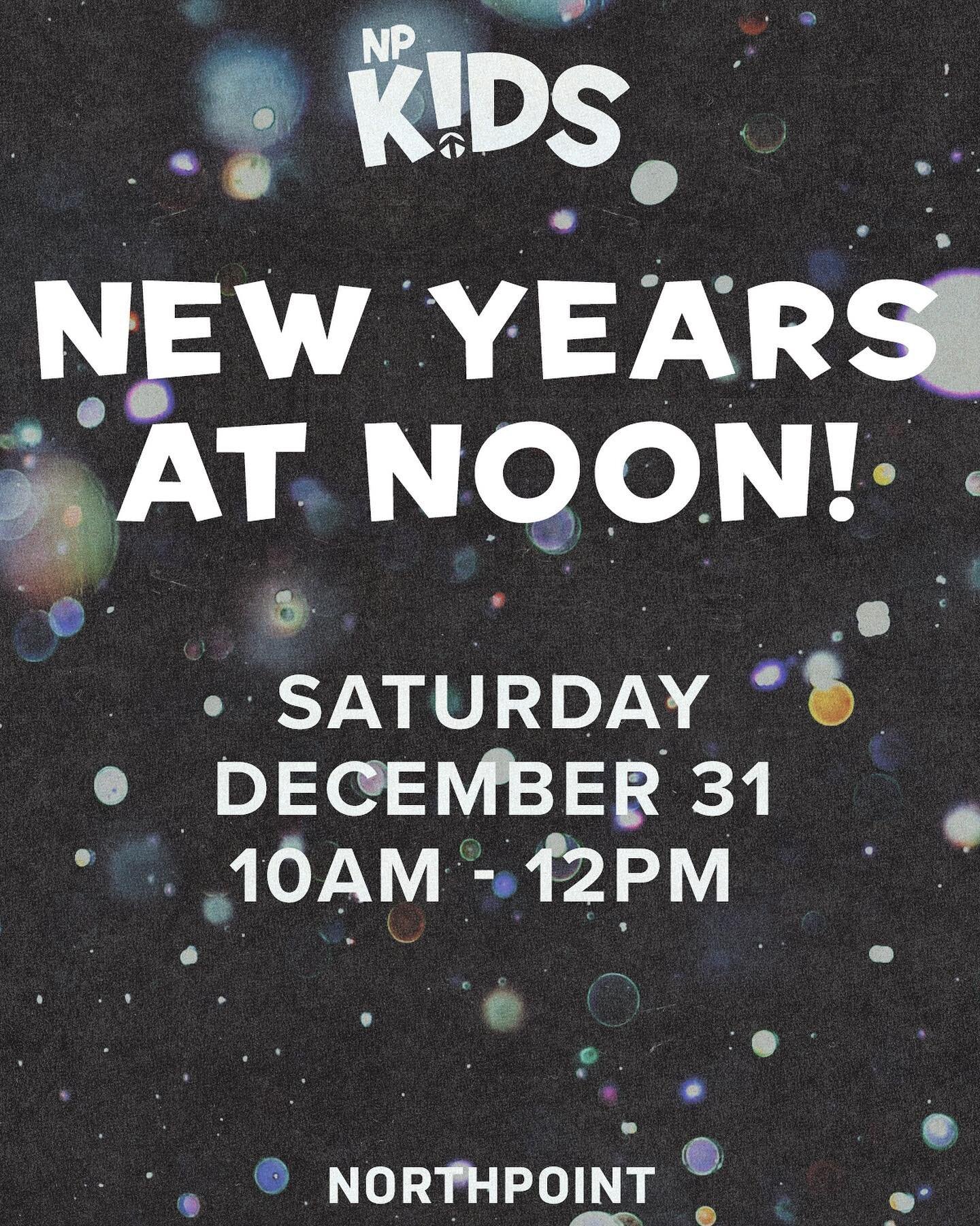 Who&rsquo;s ready for 2023? We hope you&rsquo;re able to make it to our New Year party this year. We&rsquo;ll have inflatables, games, and we&rsquo;ll countdown at noon! Scan the code or click the link in bio to RSVP!