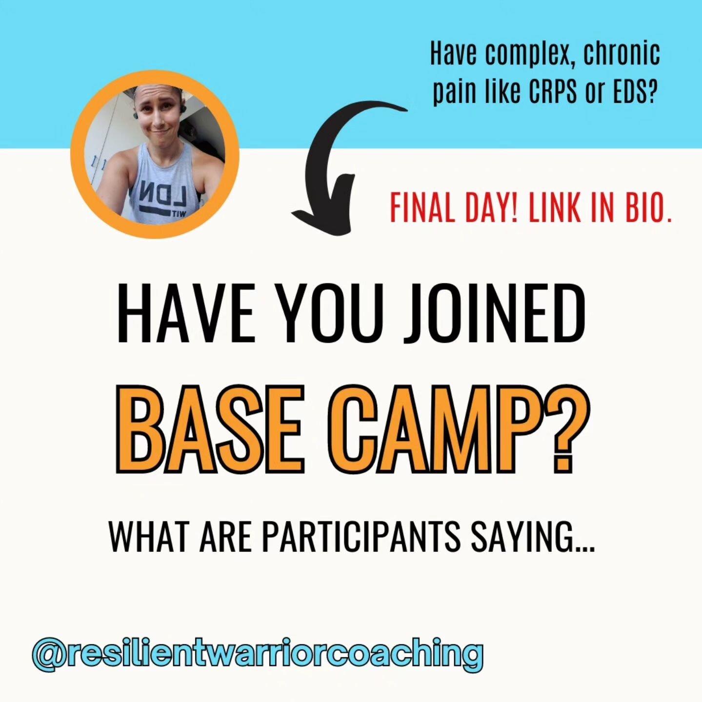 What are complex pain patients saying who went through this program last year?⁣
⁣
⬅️ Give this post the swipes to find out 👀⁣
⁣
🔗 And then head to the link in bio to register for Base Camp.⁣
⁣
🚨 This is the LAST CALL!⁣!
⁣
⚠️ We have our first call
