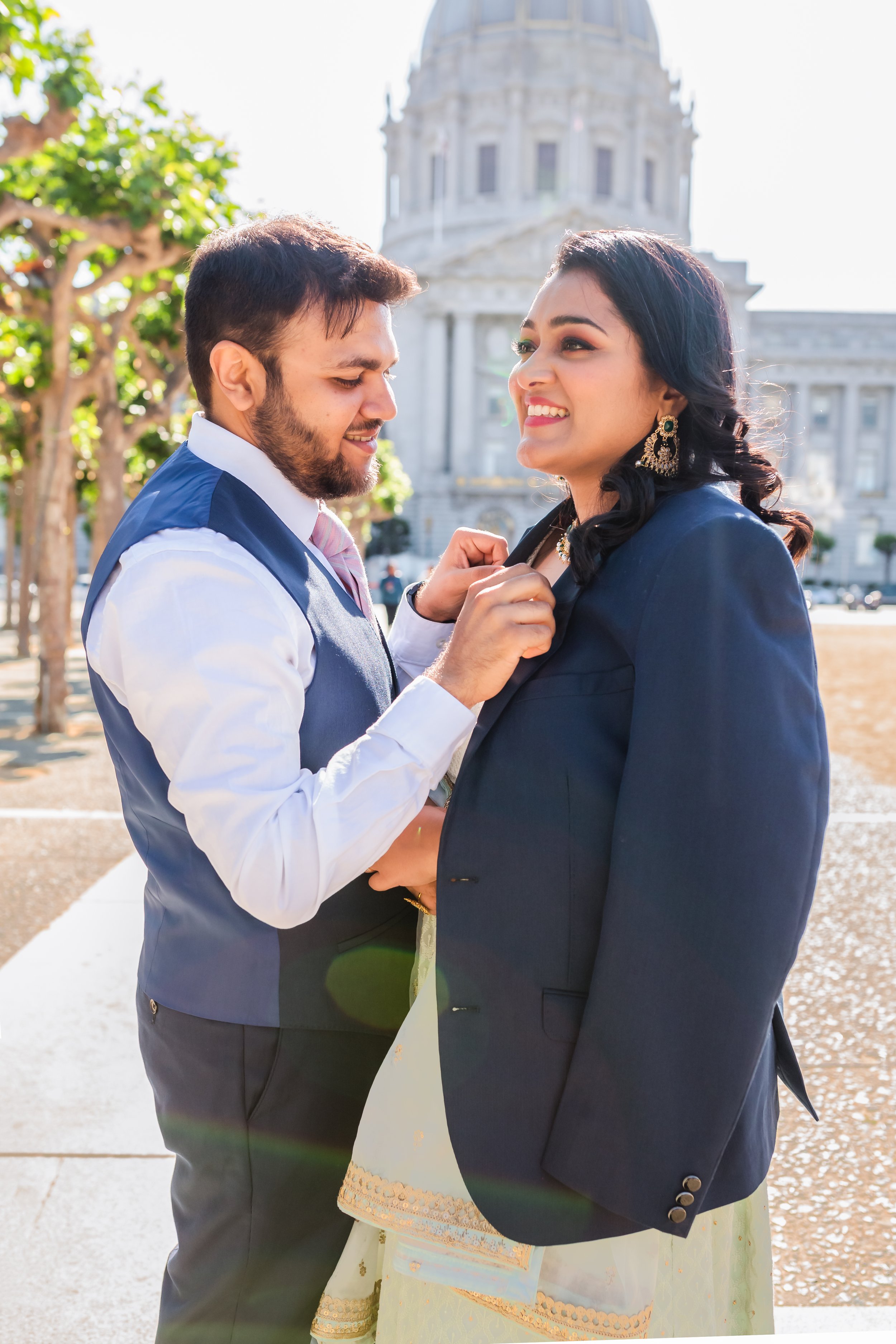 San Francisco City Hall Indian Wedding Photographer