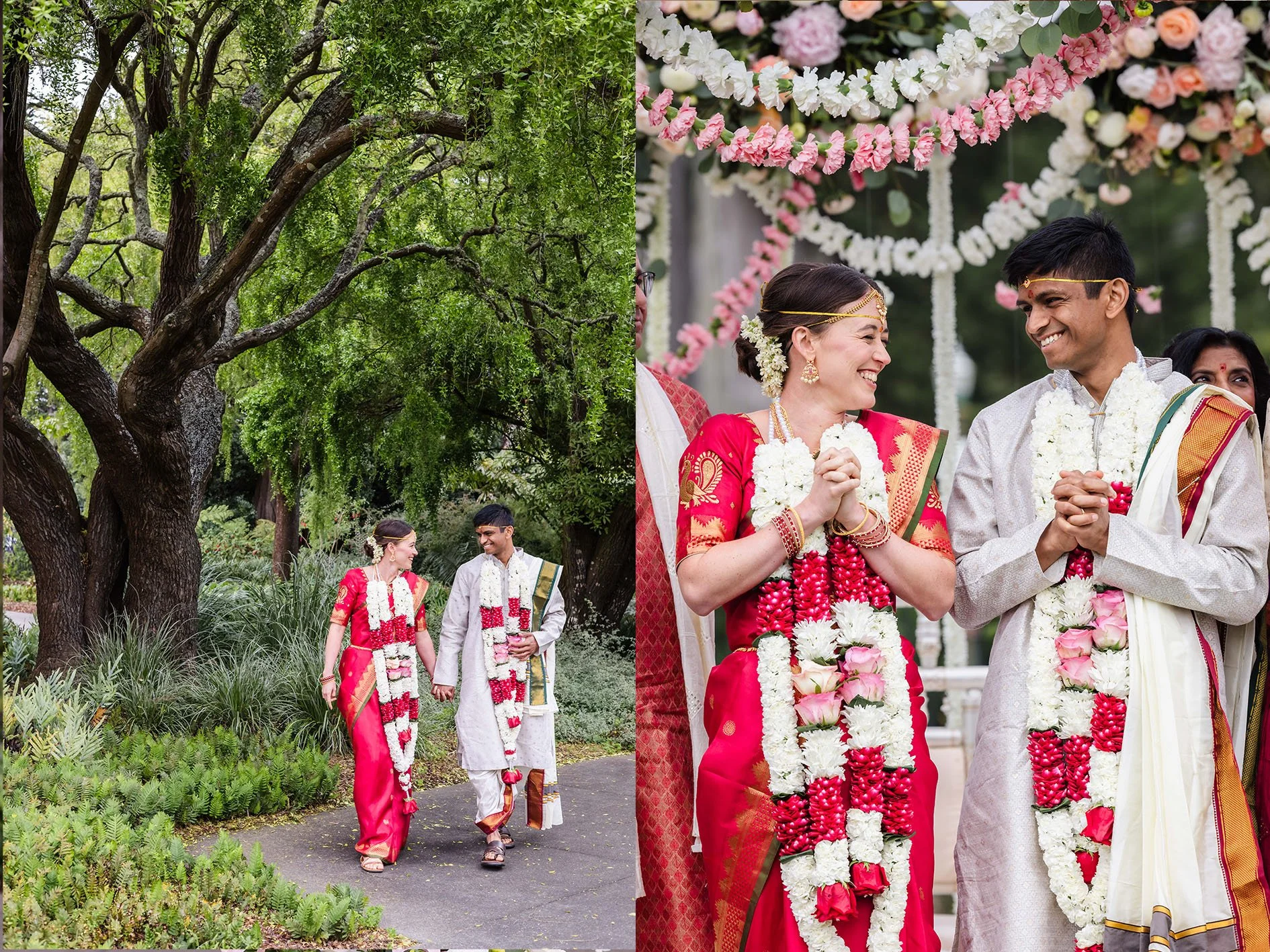 Janie and Mihir’s Tamil Wedding at the SF Botanical Gardens
