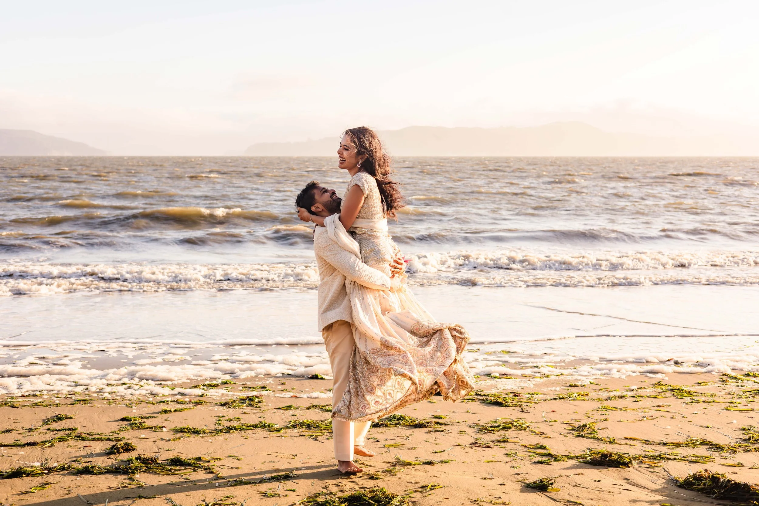 Half moon Bay Indian Wedding Photographer
