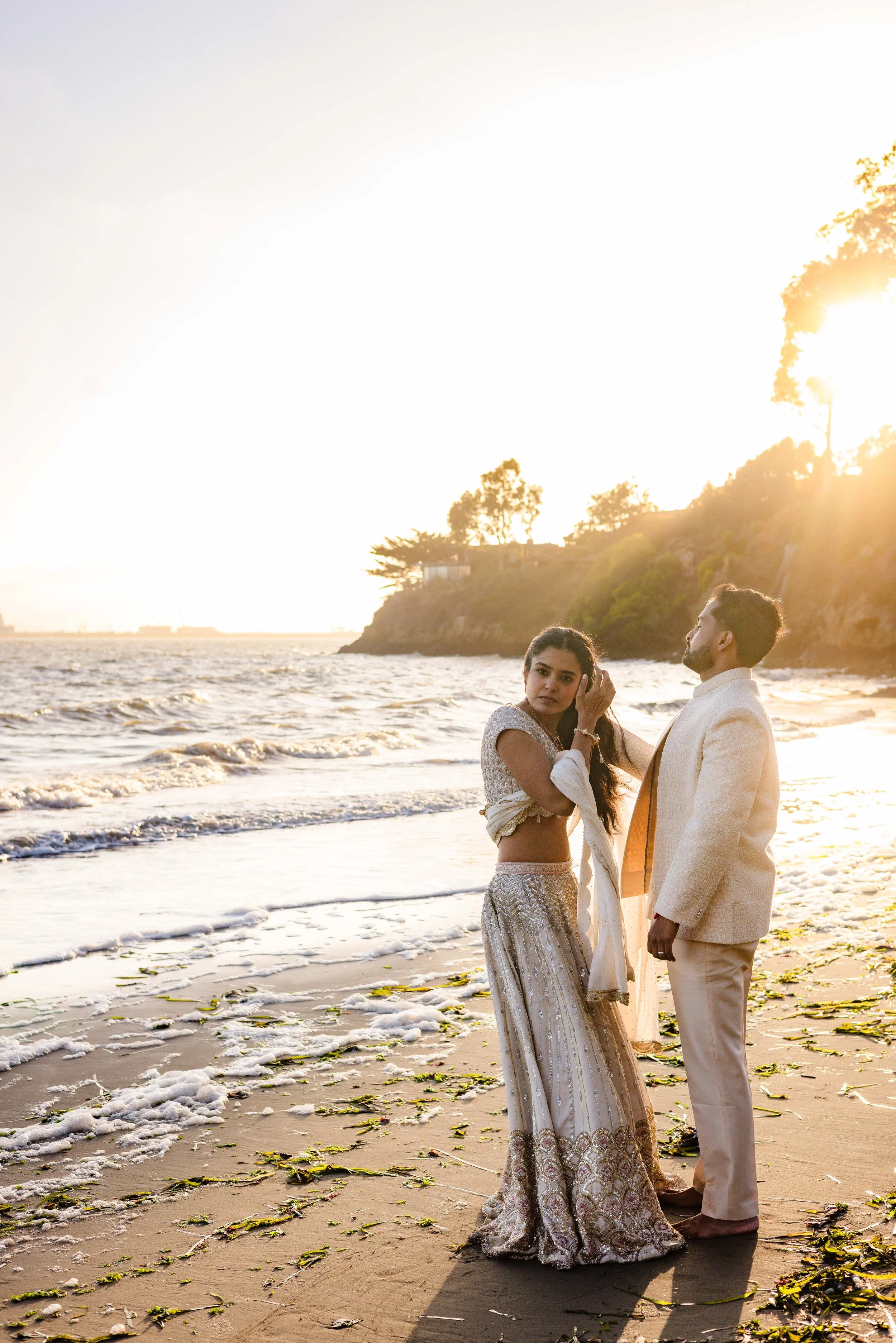 Half moon Bay Indian Wedding Photographer