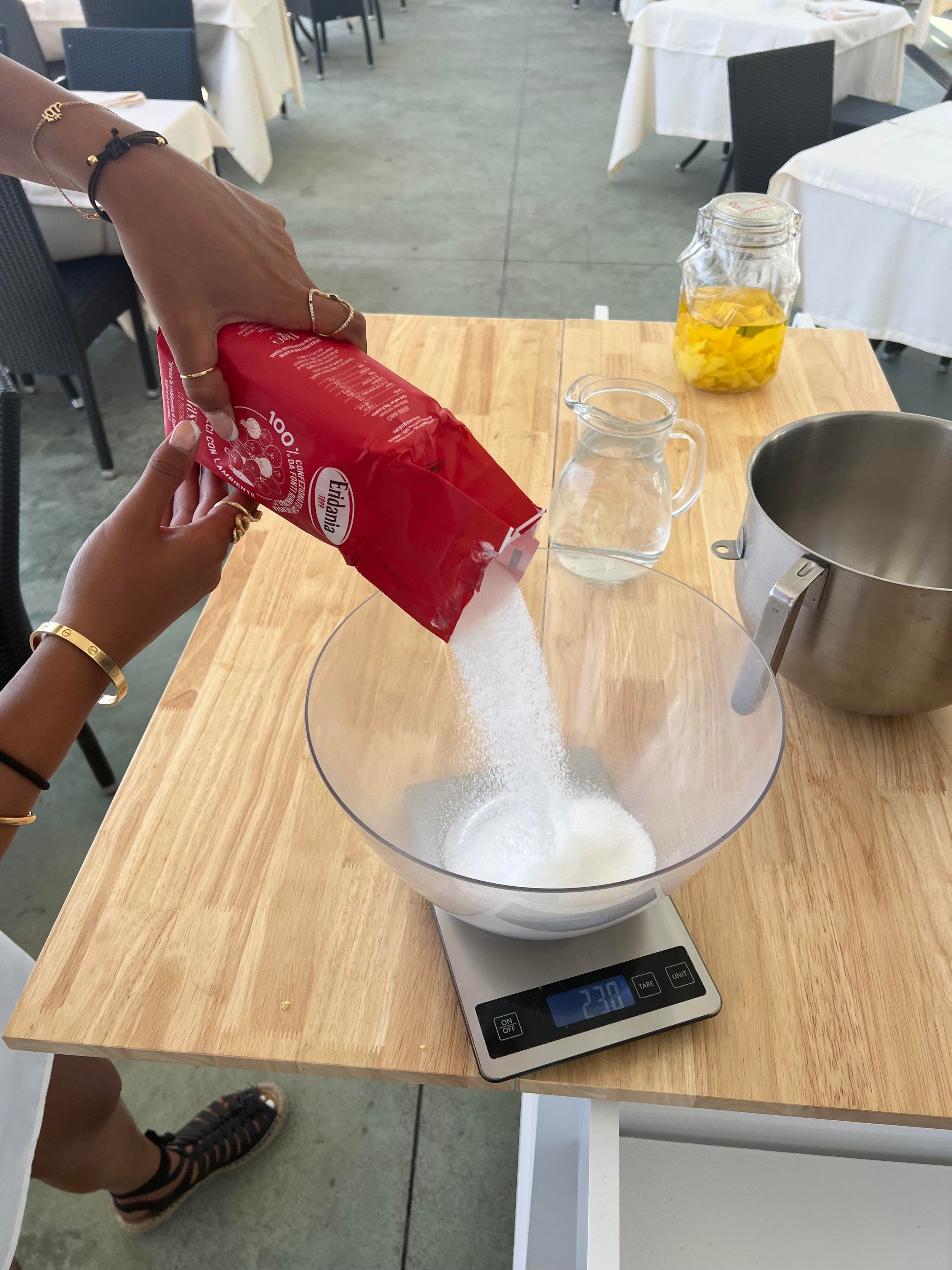 Measure out 700g of Sugar (Copy)