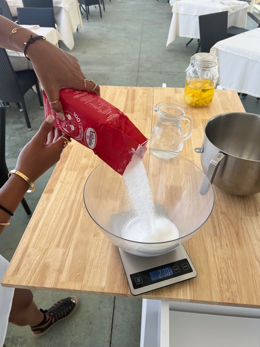 Measure out 700g of Sugar