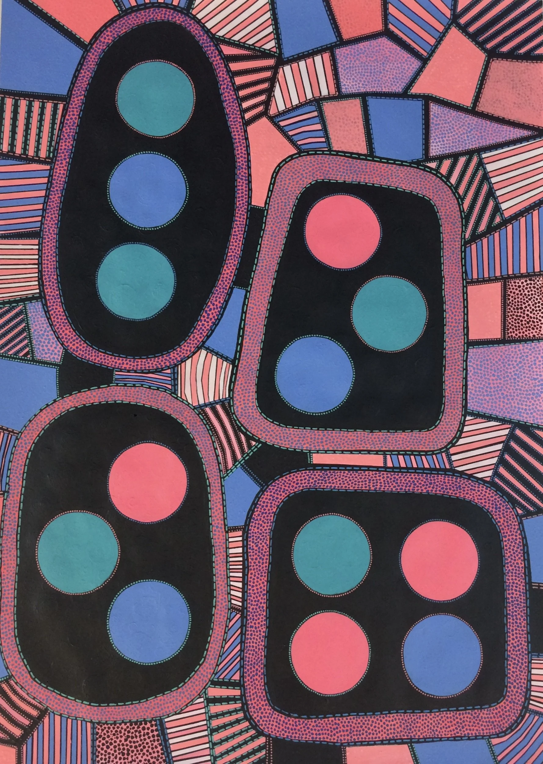 Everything, All at Once  (Acrylic 140x100cm)