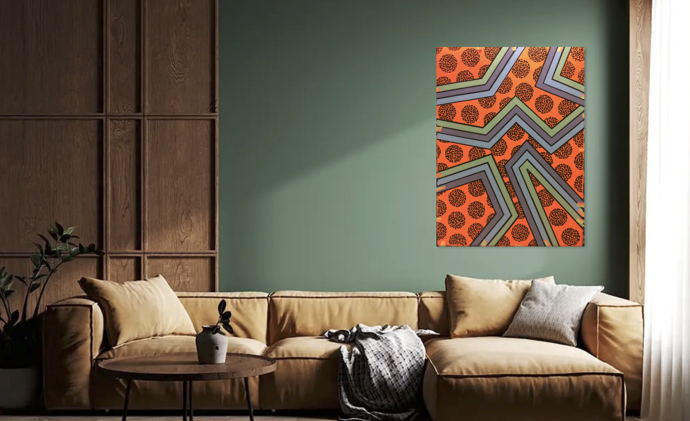 Cinnamon Linux 
Acrylic 114 x 84cm
£880 (unframed)