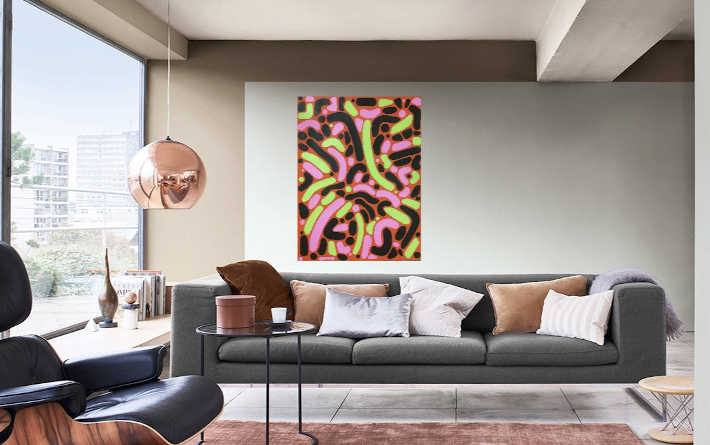 “The Catalyst of Something”
Acrylic 
W: 69.5 cm x L: 92 cm 
£800 (unframed)
