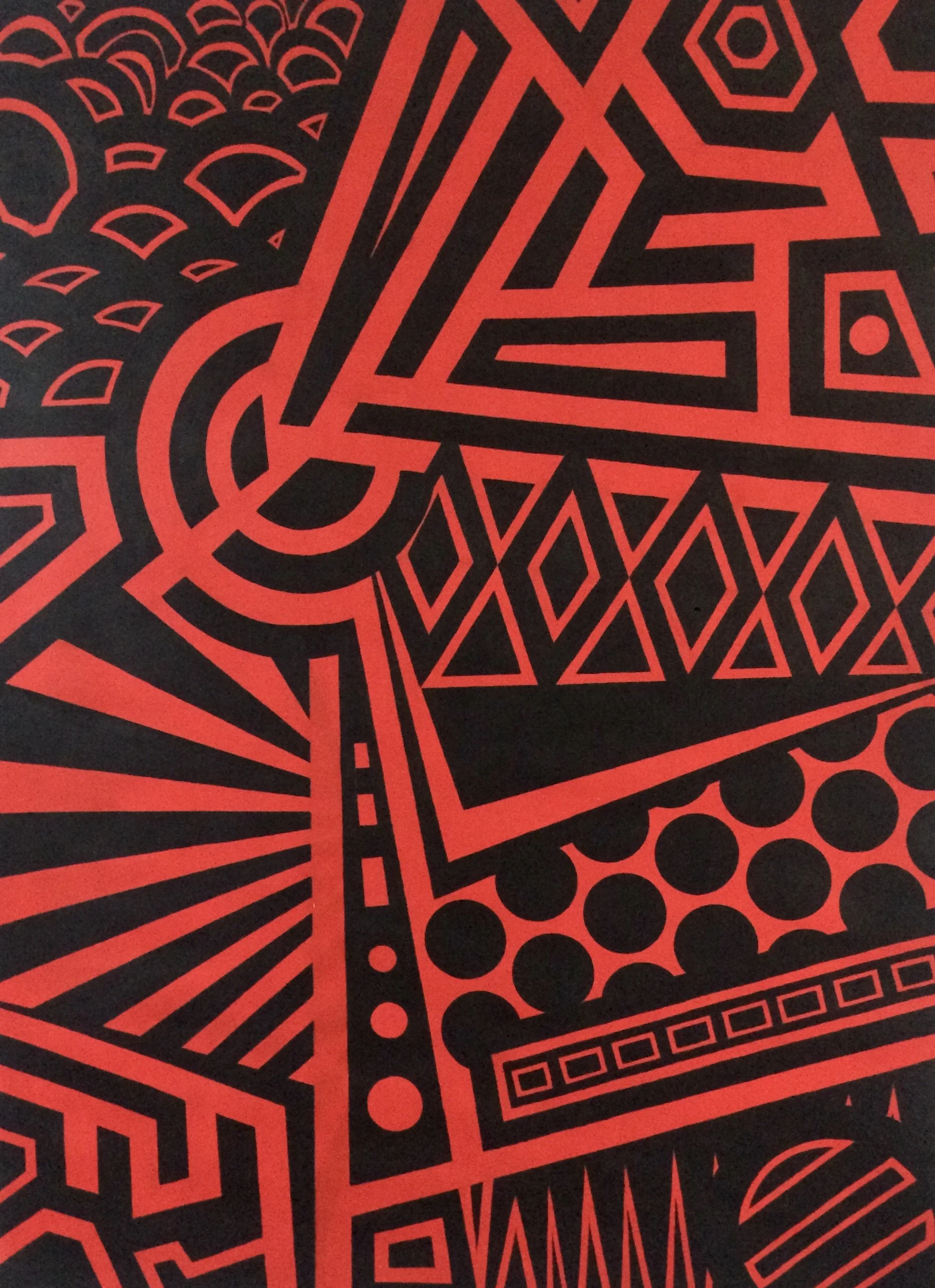 Deco Vin Rouge
Acrylic 
100 x 140 cm 
£980 - unframed
