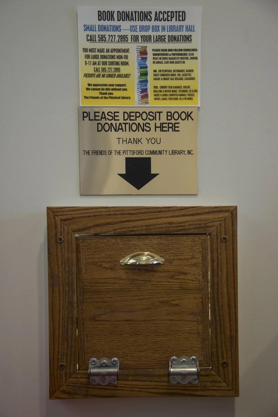Library Donation Box Book Donations — Friends of the Pittsford Library