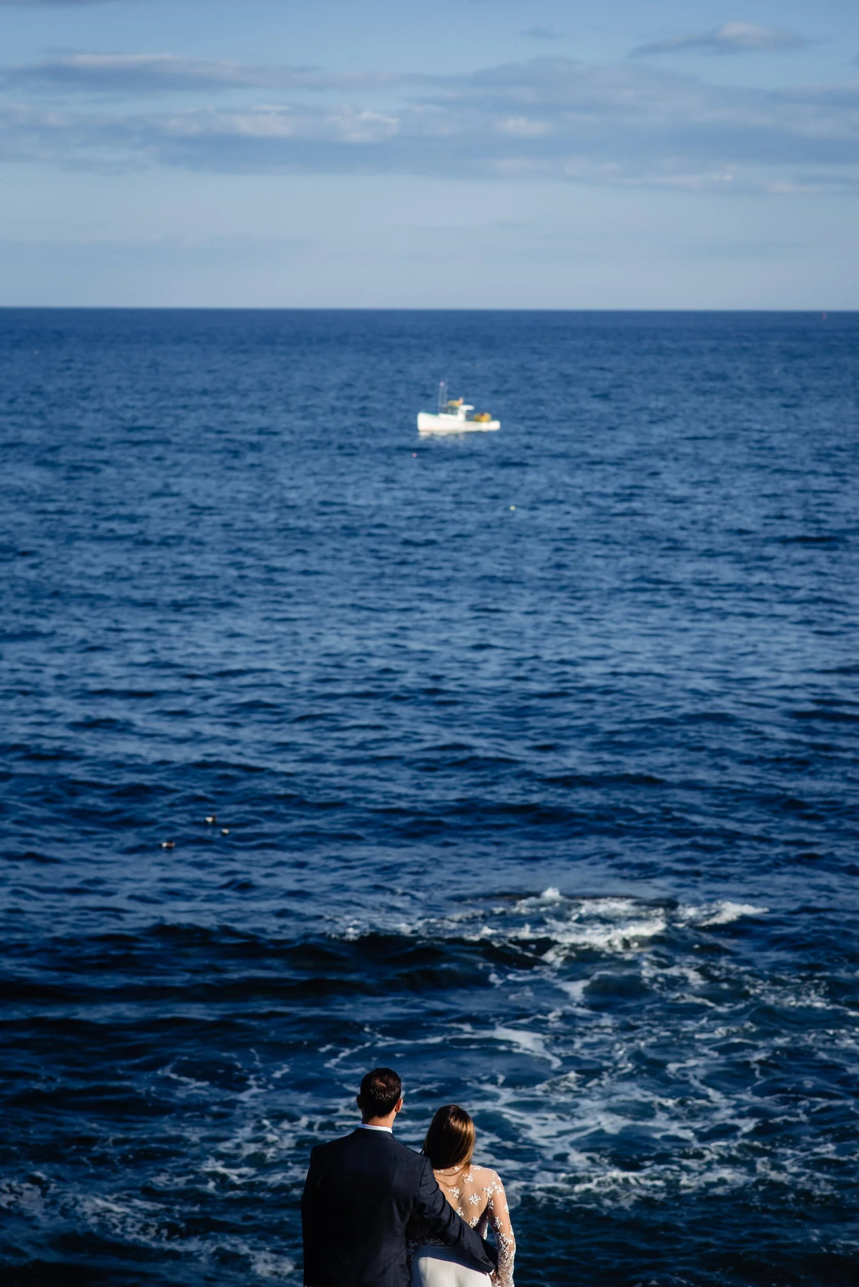 The ocean and the couple