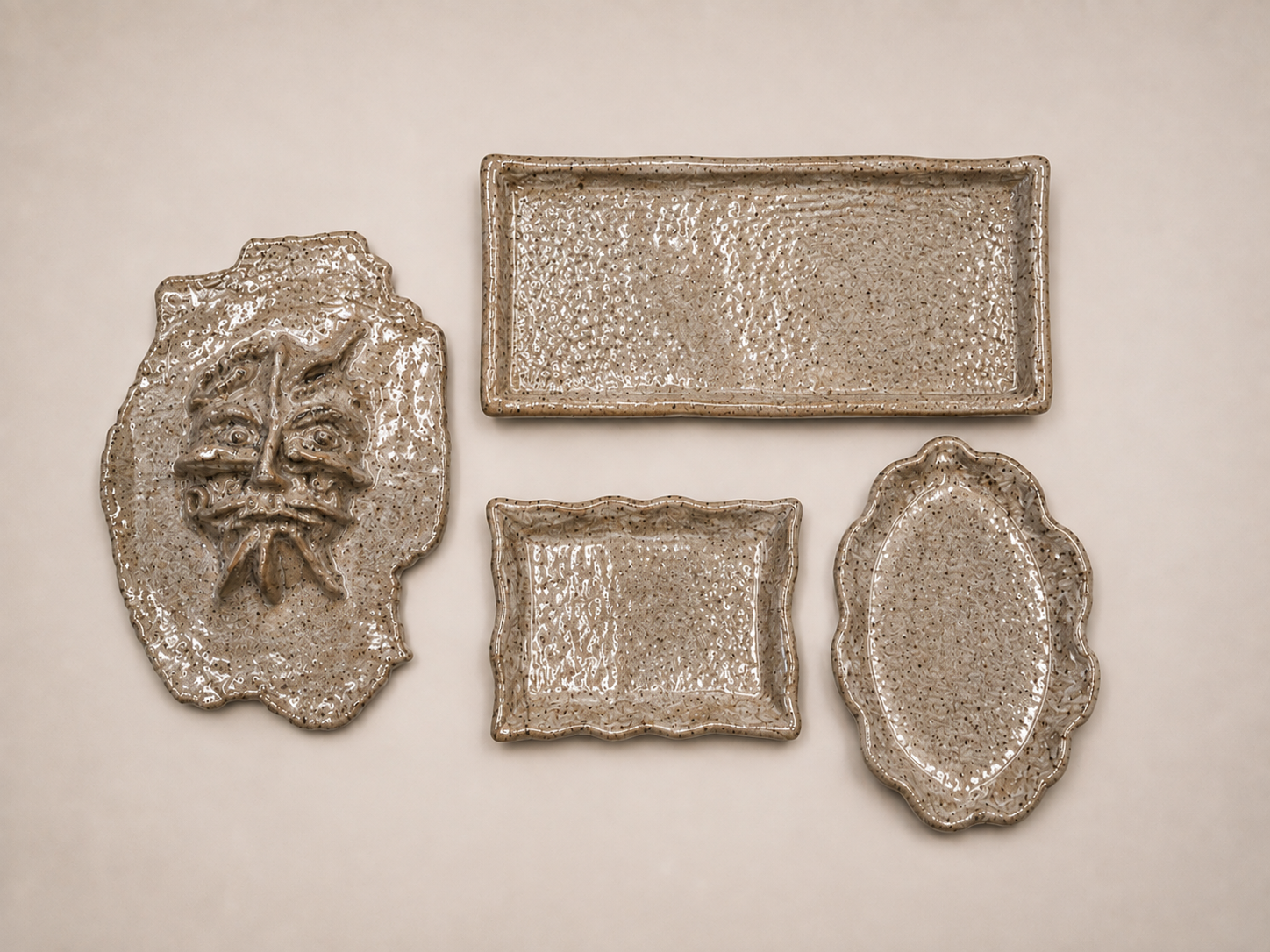 Bark Textured Plates & Plaque $40 each