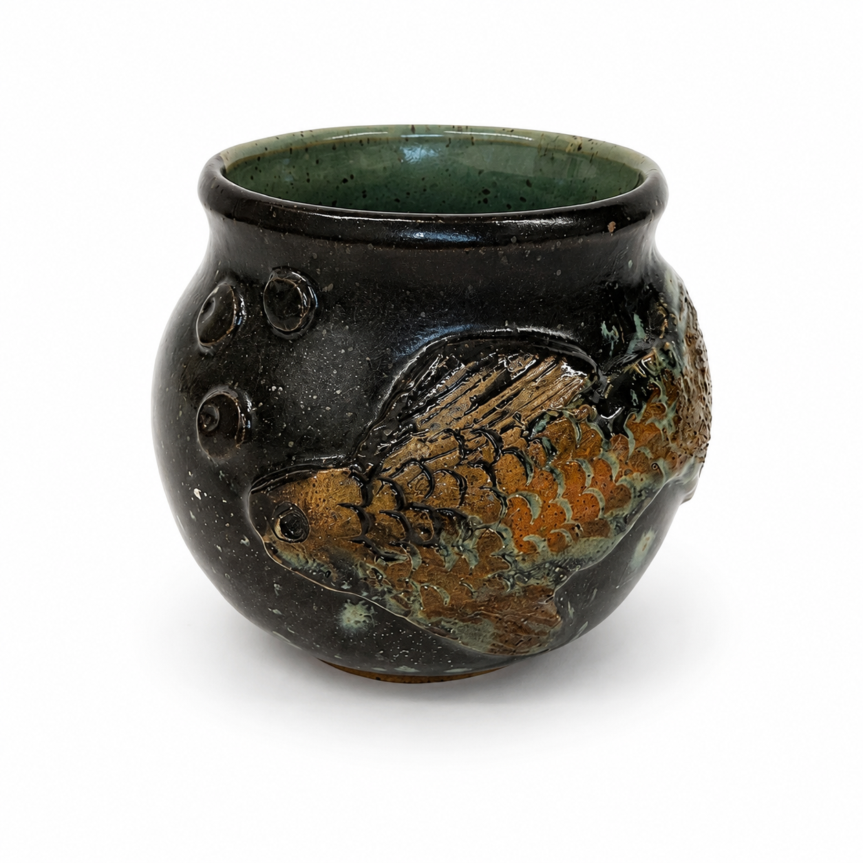 Swimming Goldfish Pot $20