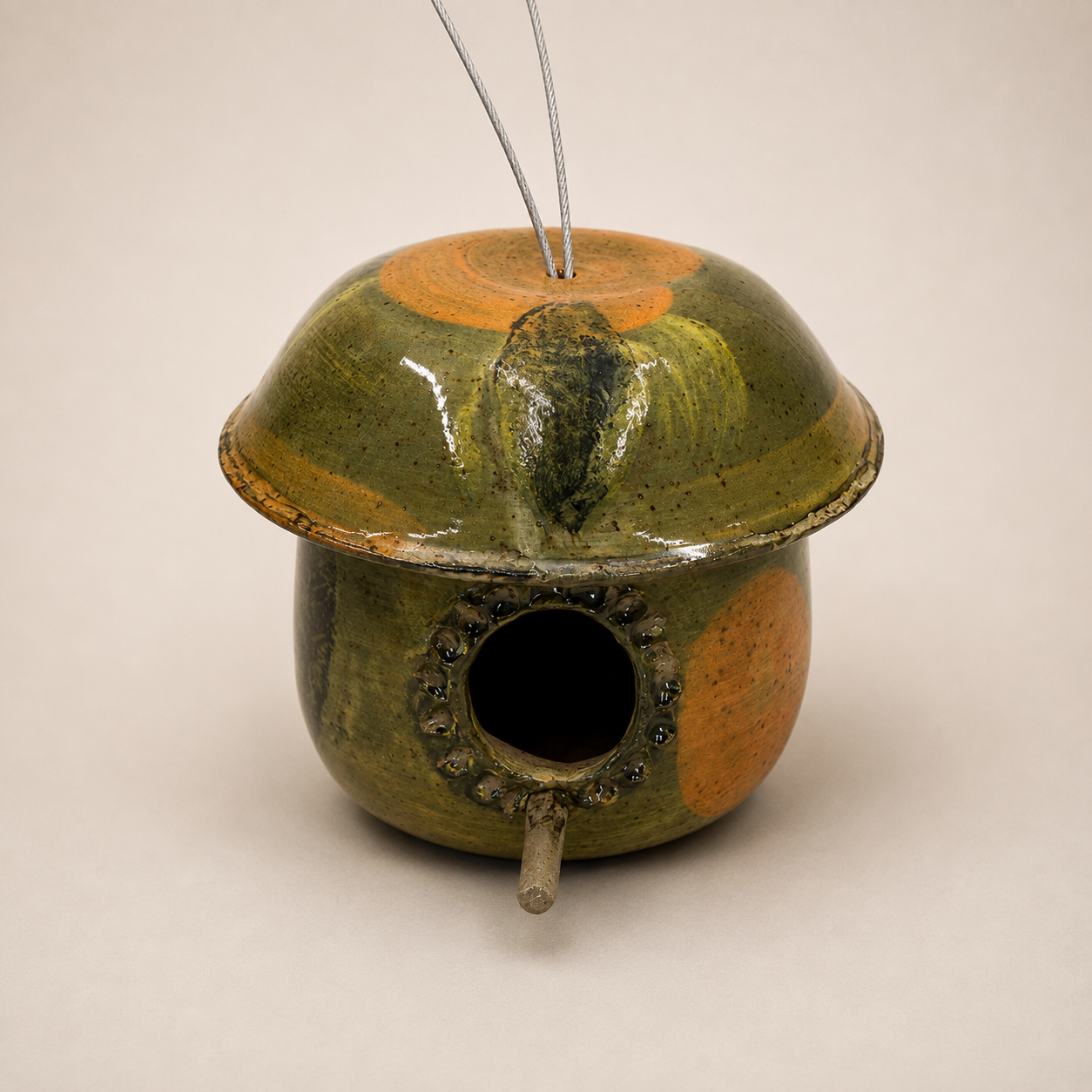 Tiny Leaf Bird House $35