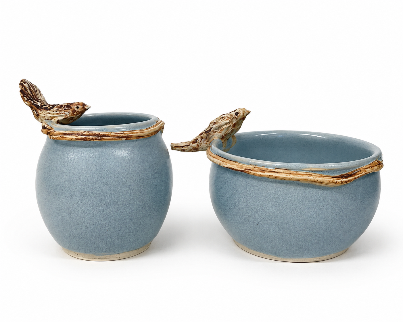 Perched Bird Pots $35