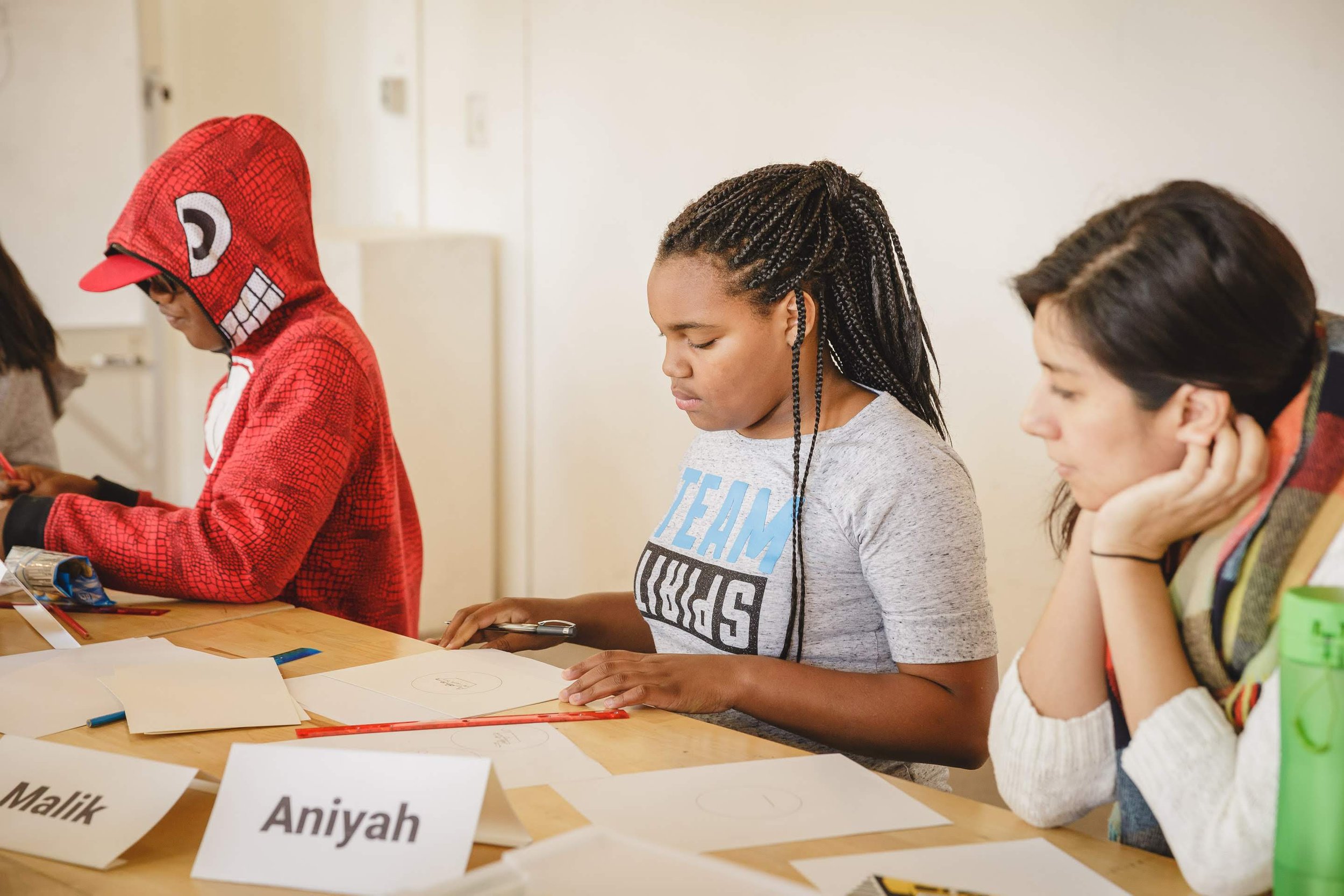 Student and Teachers during Youth Design Academy