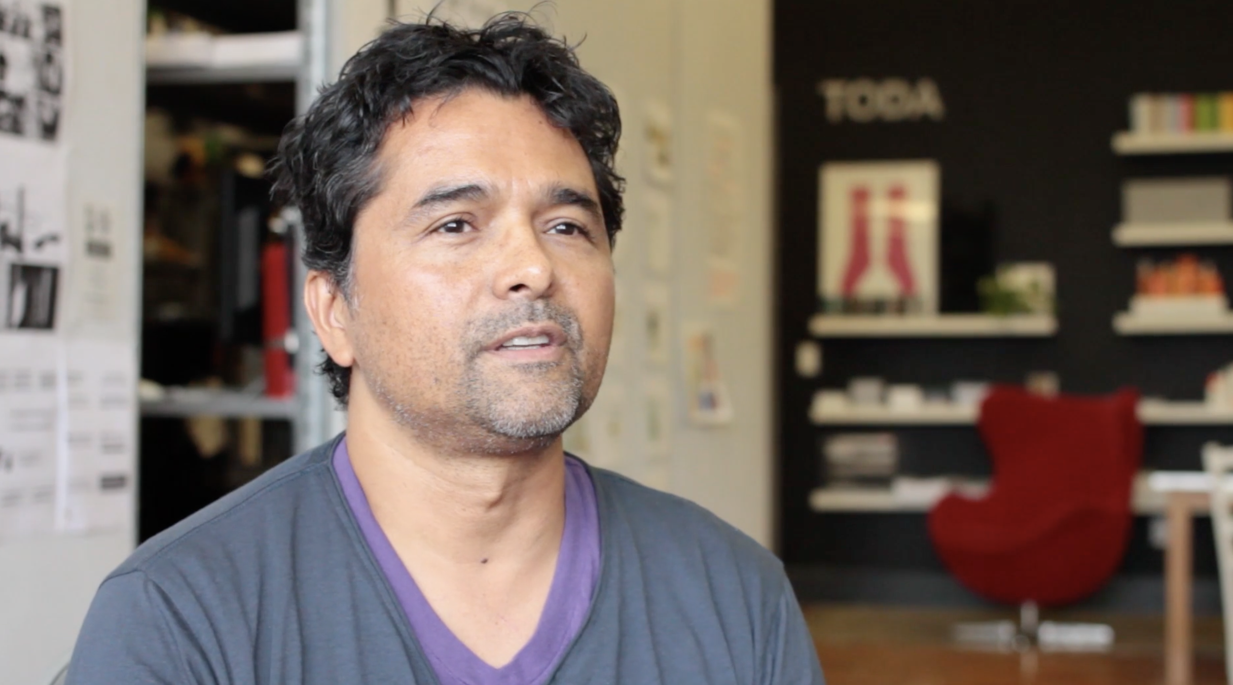 Interview with designer, Marcos Chavez, for our "Designed" video documentaries