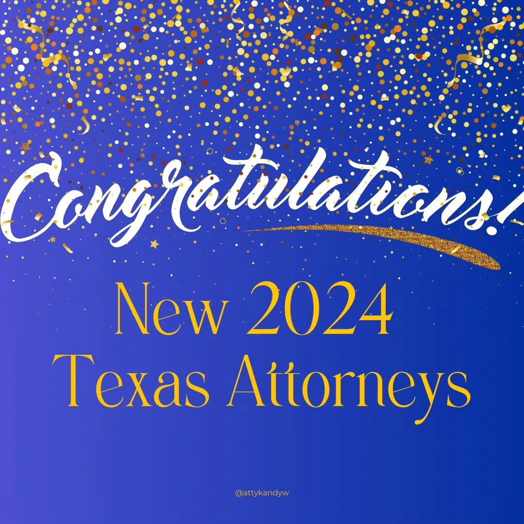 Let's congratulate all the February 2024 State Bar Takers!!! 🎉🎉

#WalterLegal #IPLaw #WomenAttorneys #DallasAttorneys #MinorityBusinessOwner #WomenInBusiness #BlackWomenAttorneys