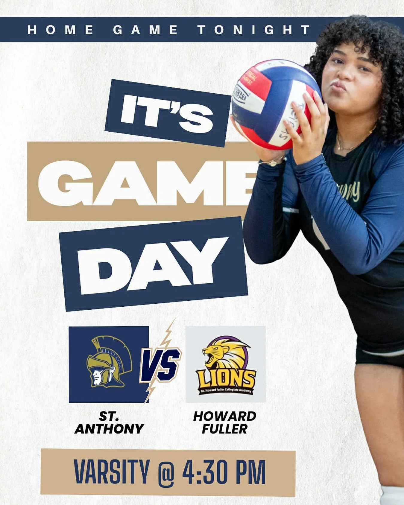 🏐 GAME DAY! Our Roman Legion takes on the Howard Fuller Lions at home tonight! 🔥
📍 St. Anthony High School
⏰ Varsity @ 4:30 PM
#RomanLegion #StAnthonySchool #Volleyball #GameDay #HomeGame #FaithFamilyForward #MilwaukeeSports