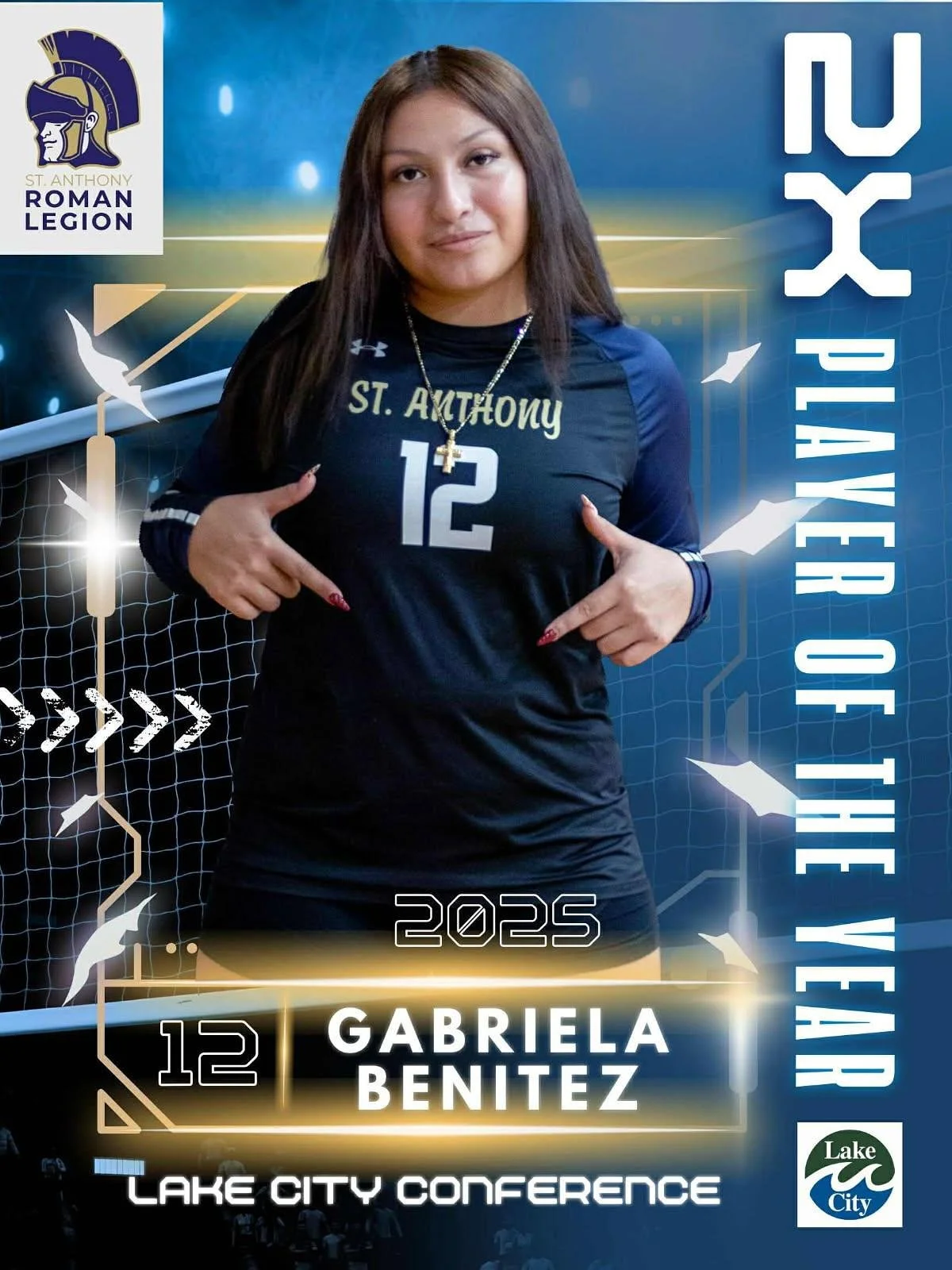 🏐 We’re so proud to celebrate our Roman Legion volleyball standouts for their incredible achievements this season! 💪🔥
🌟 Gabriela Benitez — 2X Player of the Year
🌟 Eliannie Crespo — 1st Team All-Conference
🌟 Lulu Pacheco &mdas