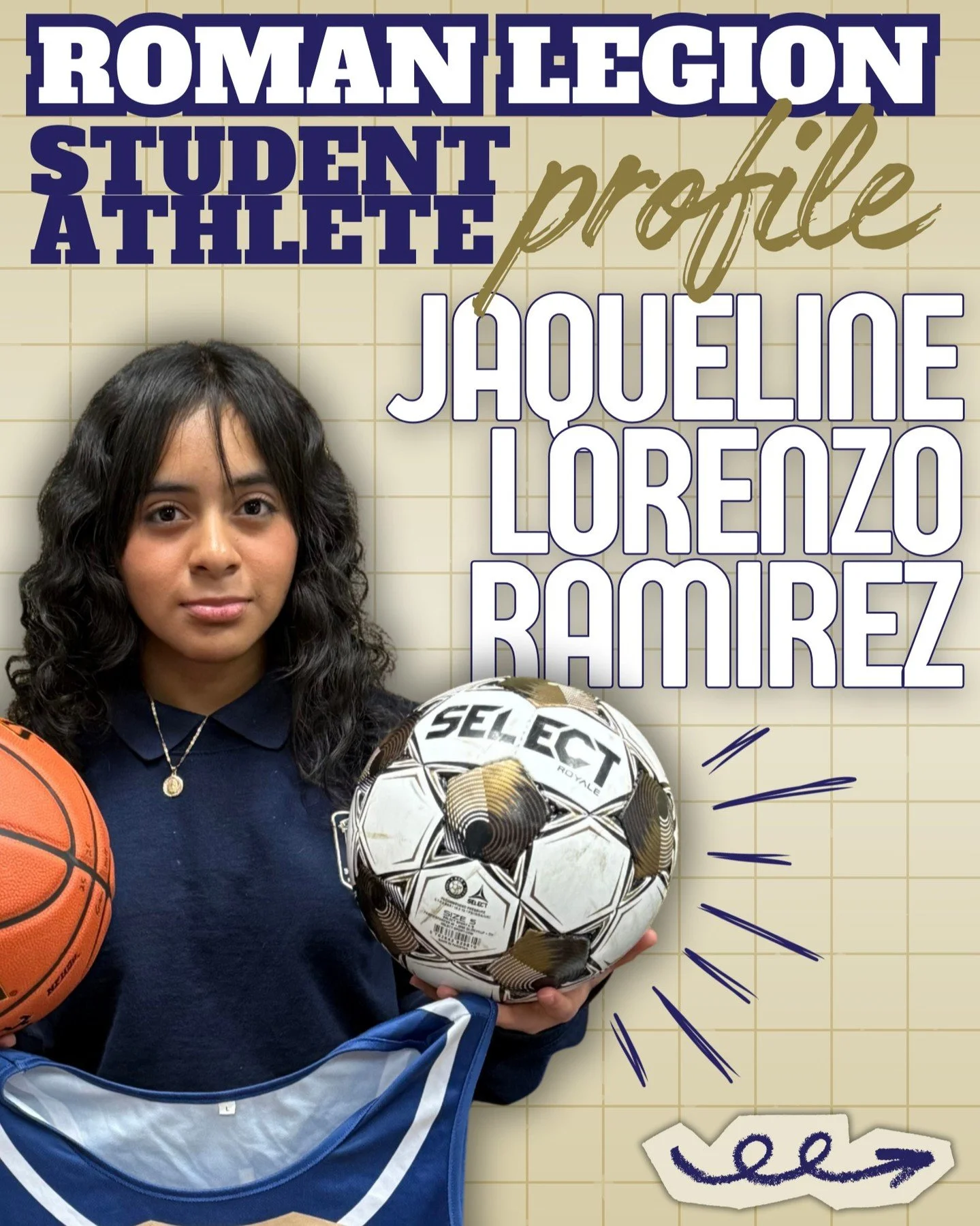 📣 Meet Jaqueline Lorenzo Ramirez &mdash; a driven 9th grader who competes in cross country, basketball, and soccer! 🏃&zwj;♀️🏀⚽️

Her hero is her dad.
&ldquo;He is always there for me and puts me first.&rdquo; 

And if she had one ultimate Christma