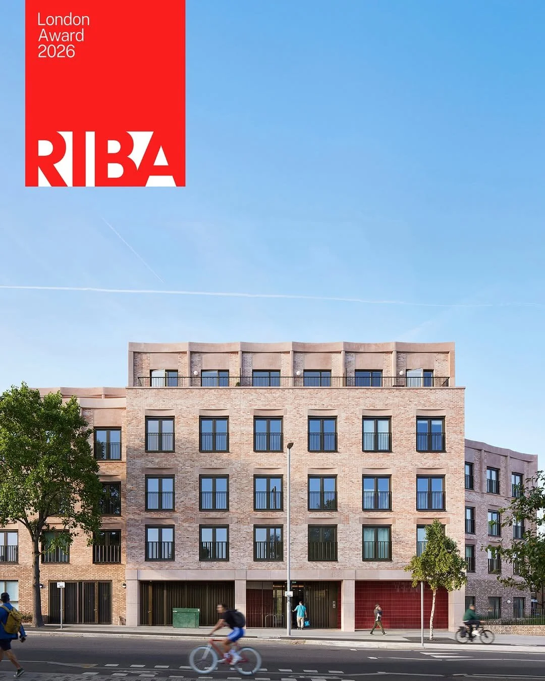 Forest Road development with murals commissioned by Hive Curates wins RIBA London Regional Award 2026
