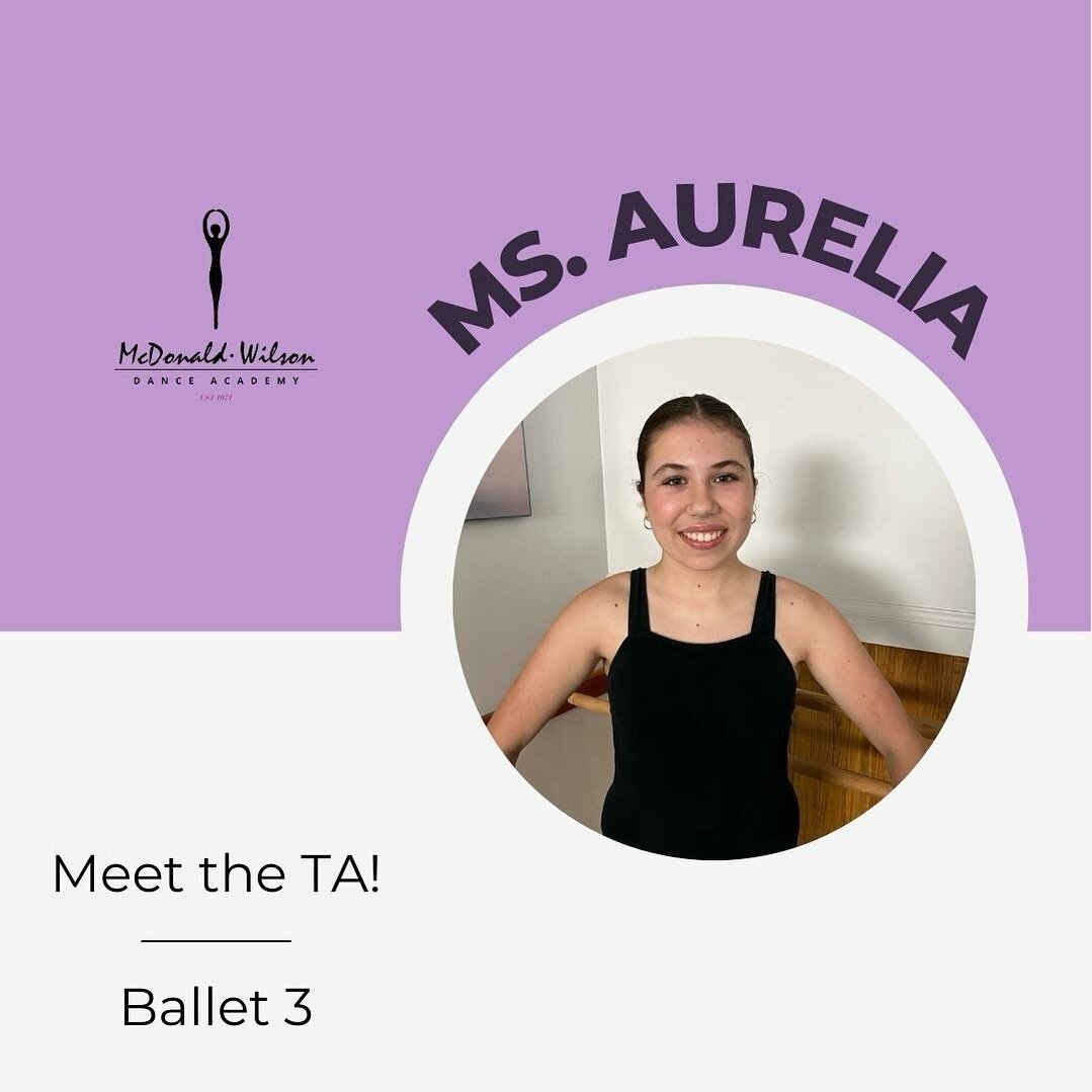 🌟 Teacher Aspirant Spotlight: Aurelia N 🌟

Let&rsquo;s shine the spotlight on Ms. Aurelia, one of our phenomenal Teacher Aspirants at McDonald-Wilson Dance Academy! 🌟 Let&rsquo;s delve into Ms. Aurelia&rsquo;s world:

🍣 Favourite Food: Sushi - A 