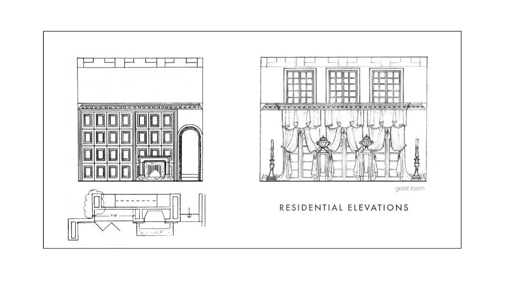 Interior Architectural Elevations - Part of the Development Process