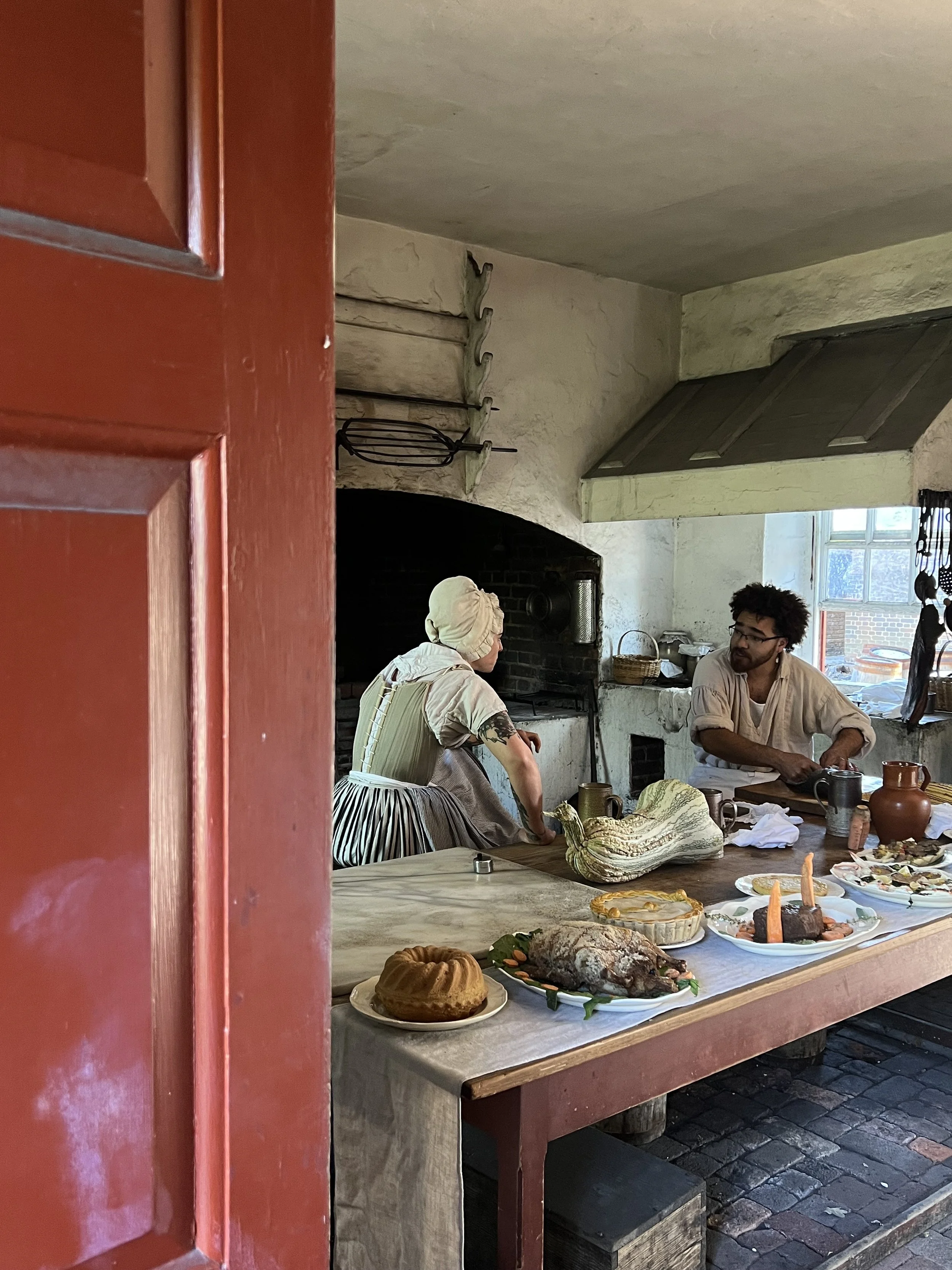 The kitchen at the Governor’s Palace is preparing and demonstrating its menu of the day.