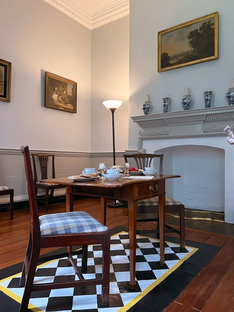 Game Room: A feature of the English country house. "The brilliance of William Buckland lies in his ability to take a country house structure and recreate it in an urban setting with limited acreage."