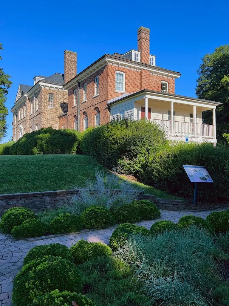 Belair Mansion, Bowie, Maryland: Garden facade - Belair eventually became one of the homes of William Woodward and William Woodward Jr.  (1898-1955) noted American horsemen of the 20th century.