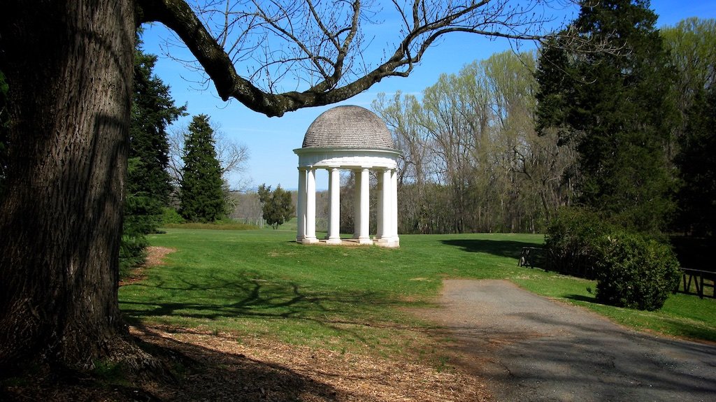 The Temple at Montpelier, which served both an aesthetic purpose and a practical one as a working icehouse.